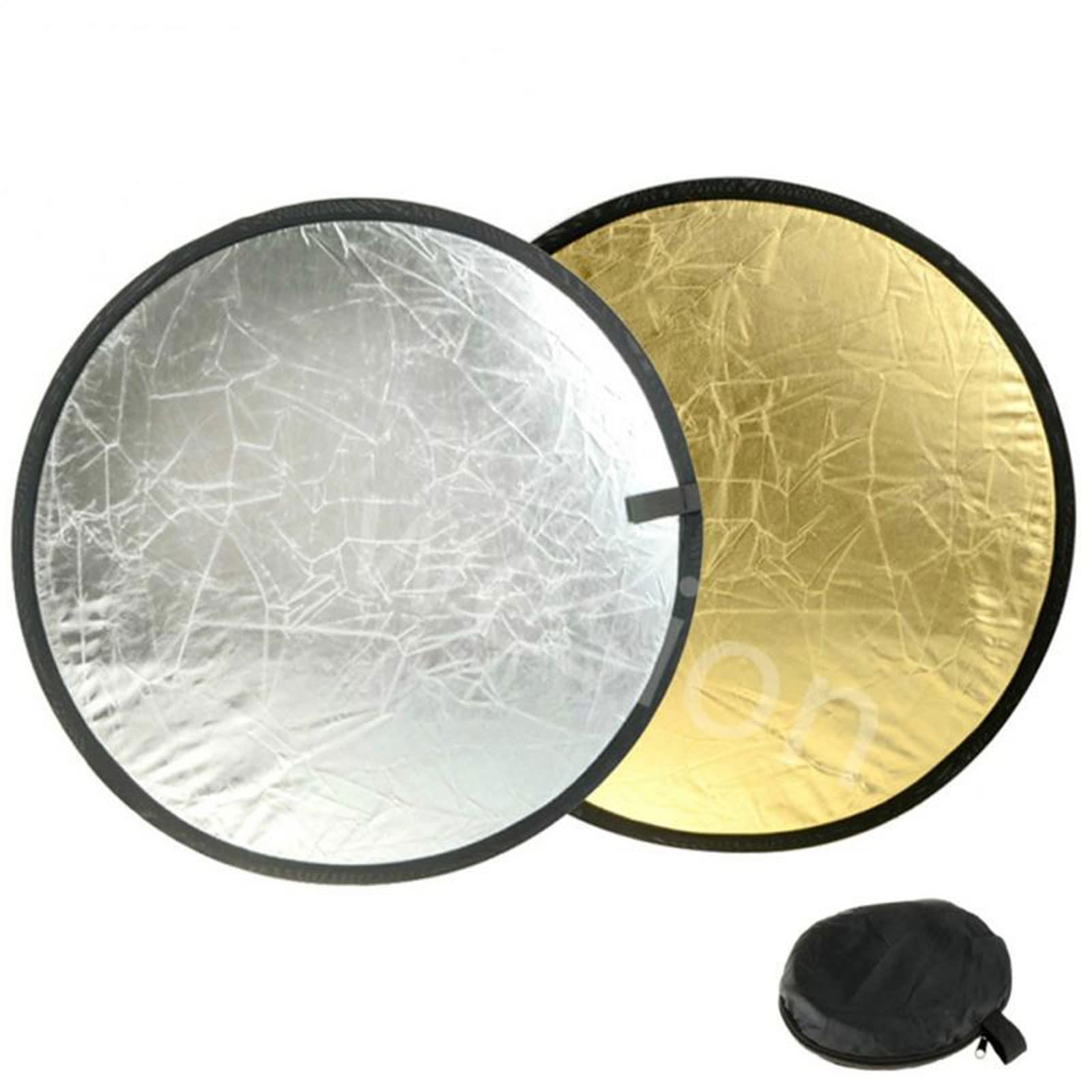 2 In 1 Lighting Reflectors Round Folding Portable 12'' 30Cm For Photography Reflector Portrait Still Life Fill Light