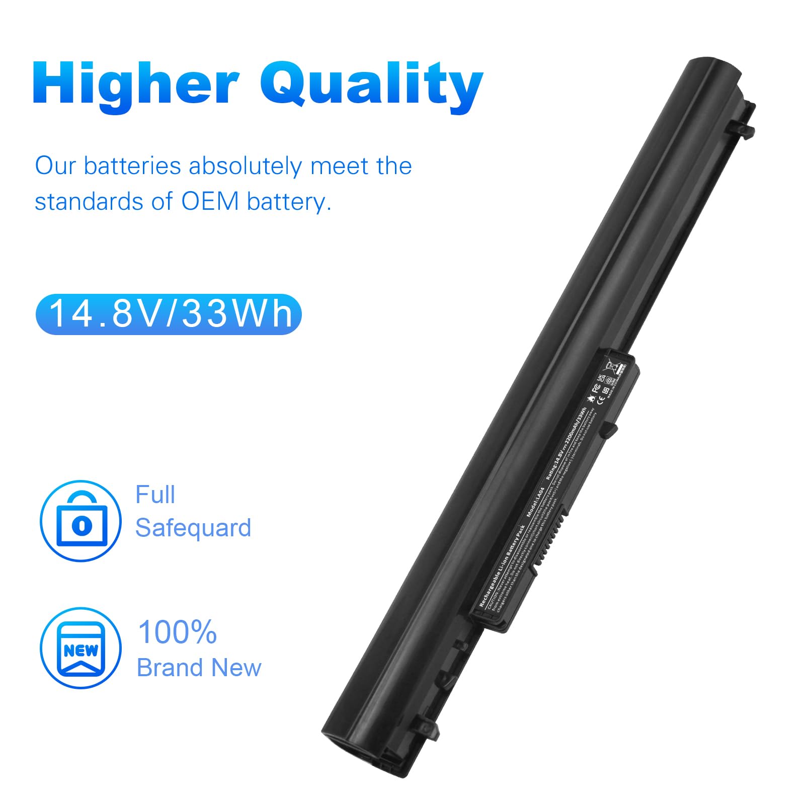 Tree.Nb Laptop/Notebook Battery Replacement For Hp La04 776622-001 728460-001 Tpn-Q130 752237-001 Tpn-Q132 Tpn-Q129 La04Df Hstnn