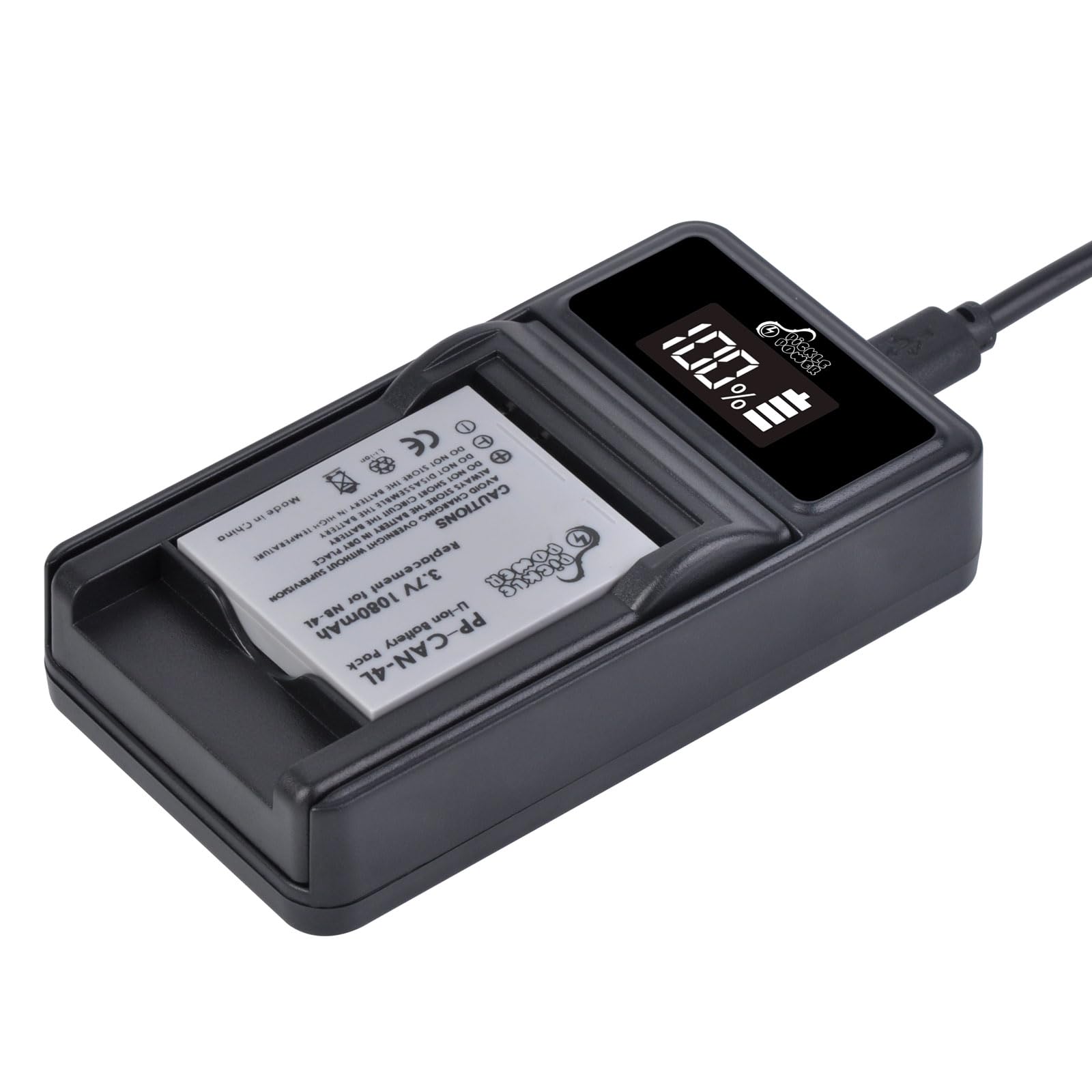 Pickle Power Nb 4L Battery And Led Display Charger For Canon Powershot Elph 100 Hs 300 Hs 330 Hs 310 Hs Sd1000 Sd1100 Is Sd1400