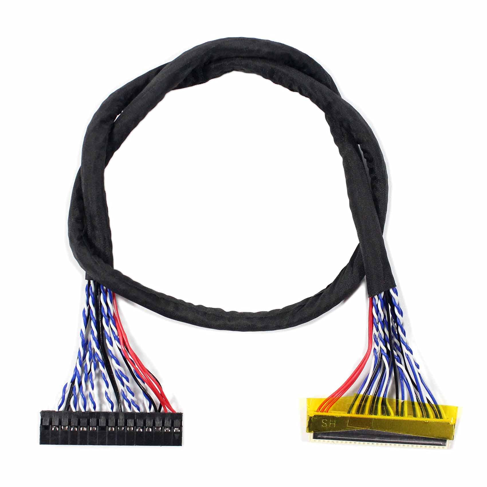 Vsdisplay Fix 30Pin Double 2Ch 6Bit Lvds Cable For 15'' ~ 19'' B150Pg03 V0 Lp141Wp1 Lp171Wp4 Tlb4 Lq170M1La2A Ltn154P3 L01 B150P