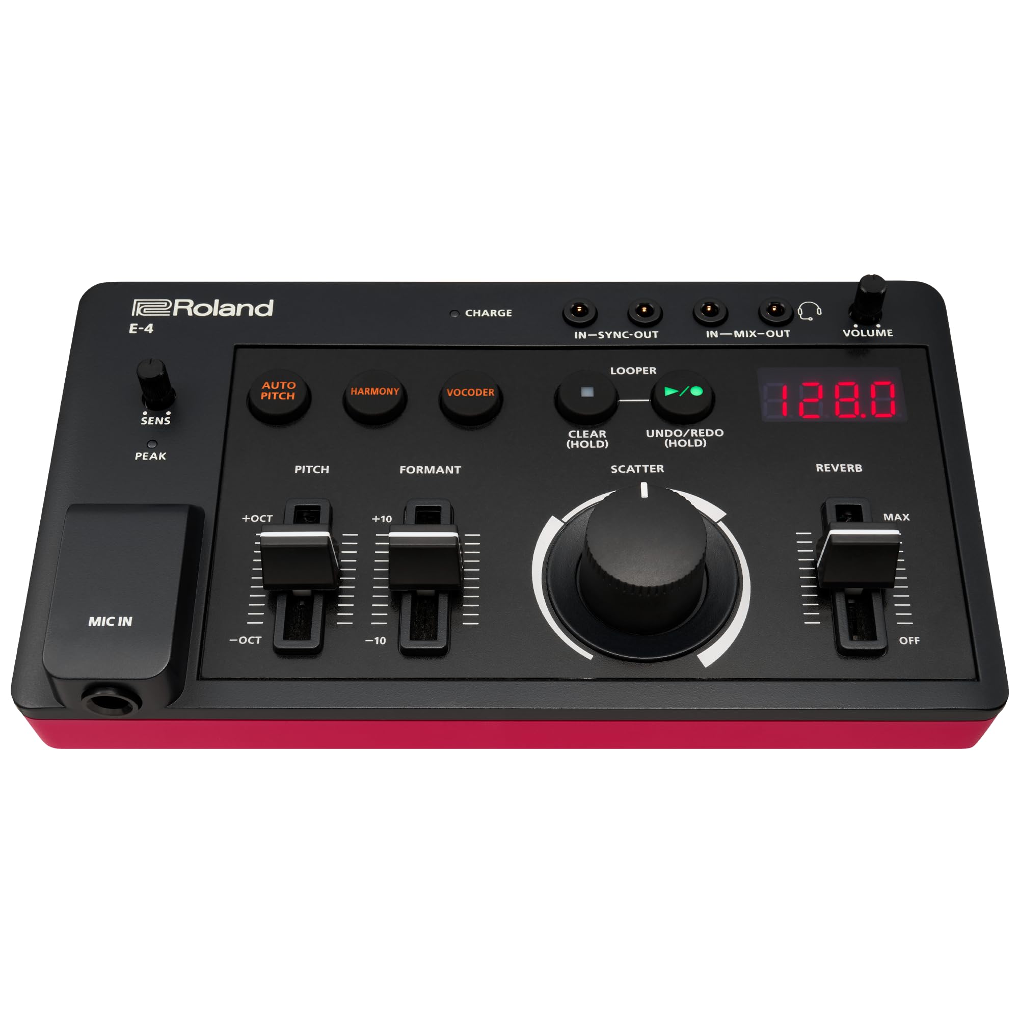 Roland AIRA Compact E-4 VOICE TWEAKER| Vocal Performance Tool with Powerful Voice Transformer Effects | Vocoder | Looper | Harmo