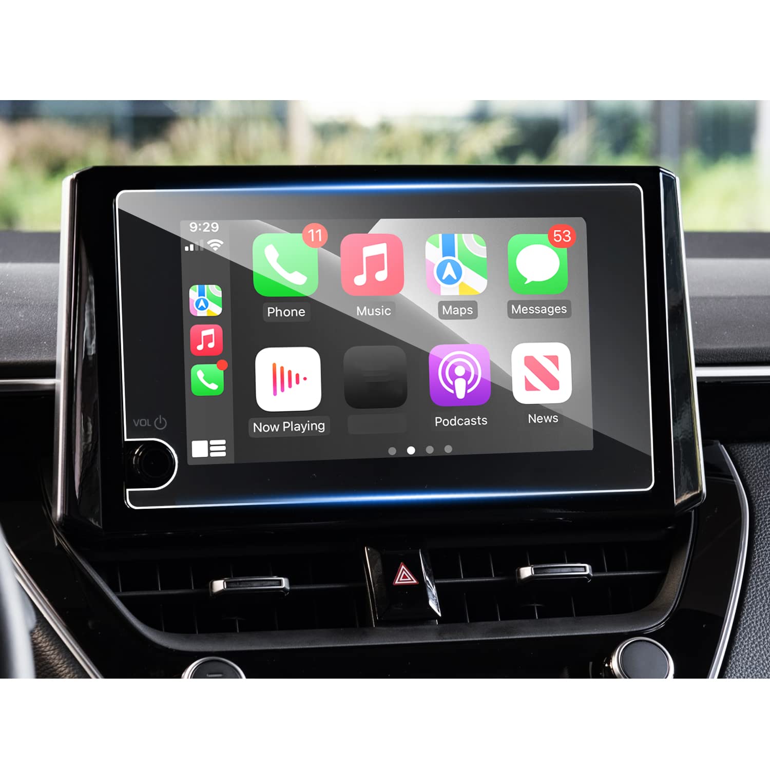 Shaohao For 2025 Toyota Corolla Hatchback Screen Protector 8 Inch Fit For 2023 2024 Toyota Corolla & 2023 2024 2025 Corolla Hatchback Accessories Tempered Glass Screen Protector Scratch Resistant