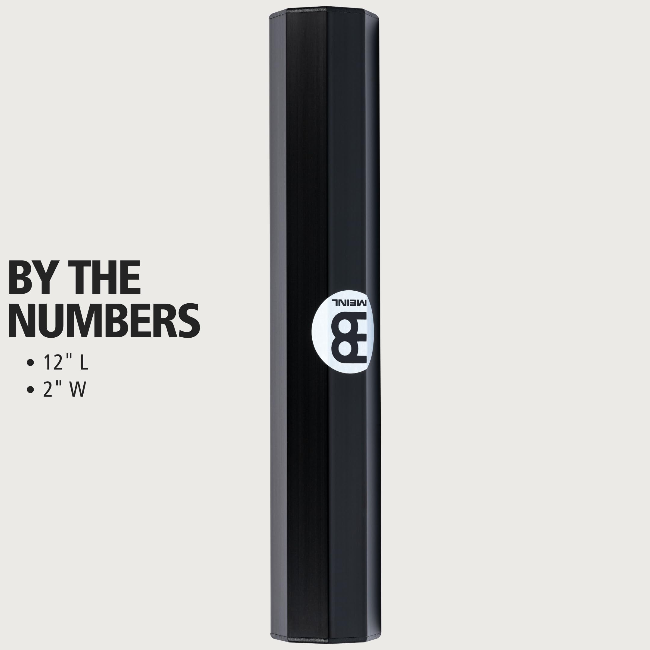 Meinl Percussion Sh888Bk Aluminum Octagonal Shaker, Large, Black