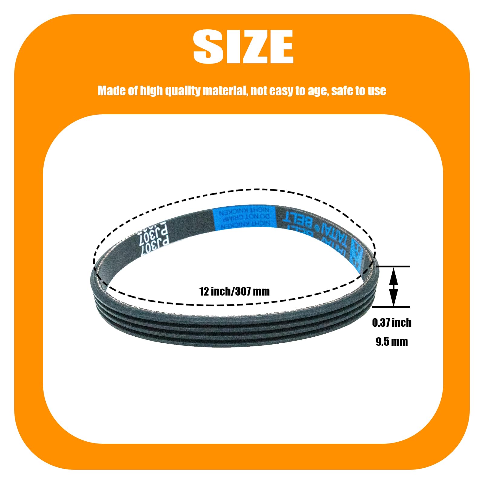 Air Compressors Belt Pj307 For Bostitch & Husky Air Compressors Ab 9075047