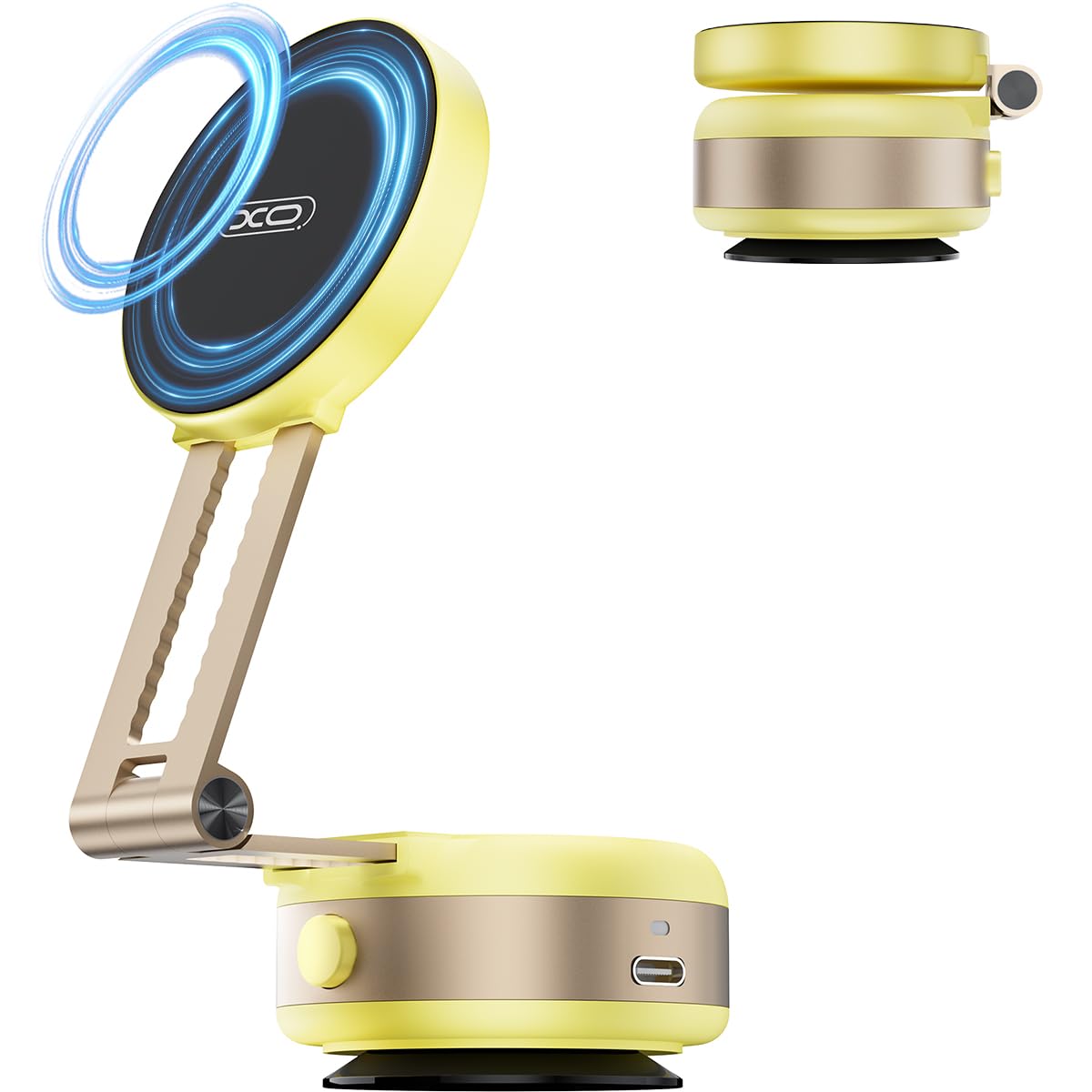 Xo Simple Is Beauty Vacuum Suction Magnetic Car Phone Holder, Electric Car Phone Mount Foldable Adjustable Phone Holder For Ipho