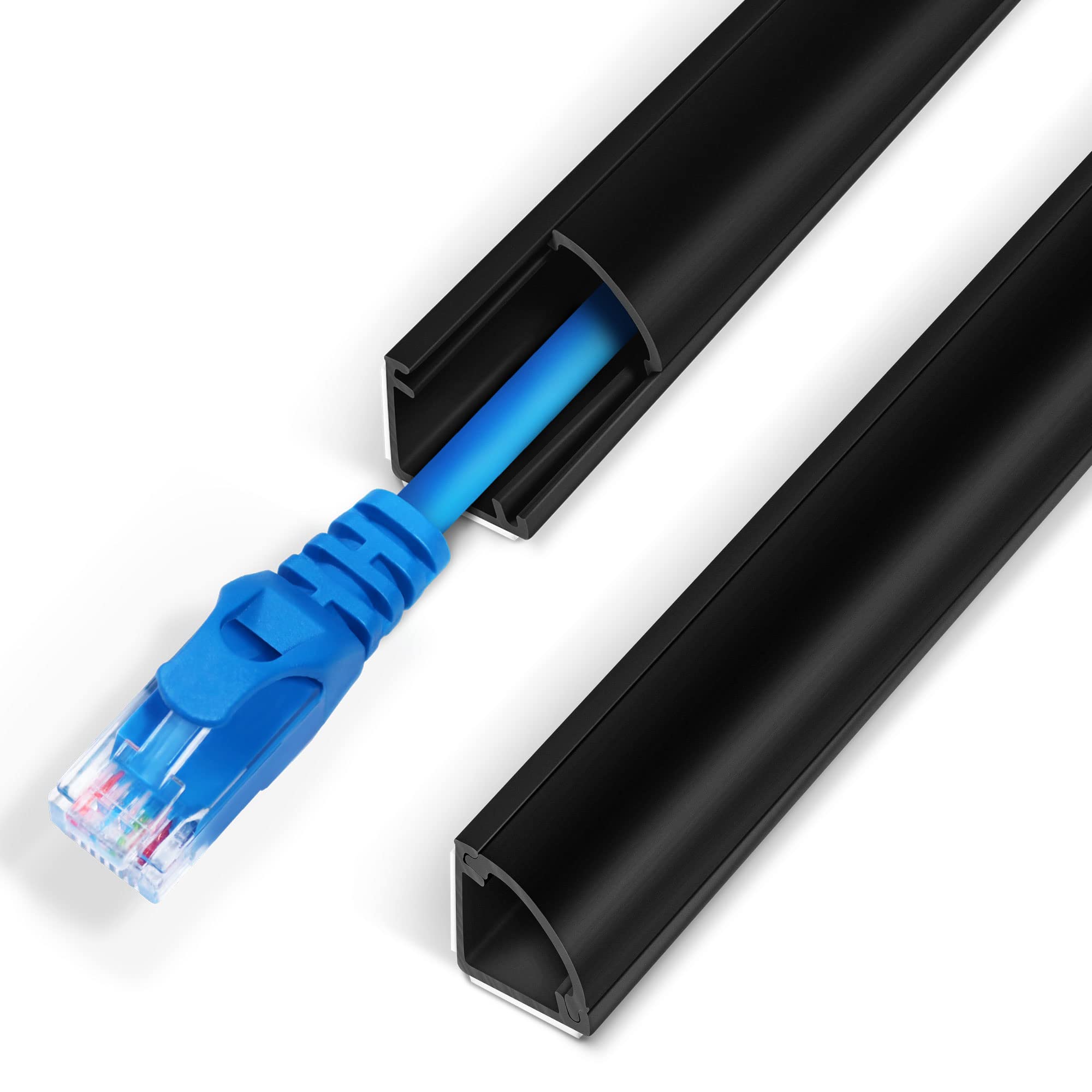 136In Corner Cable Concealer, One Cord Corner Duct, Paintable Corner Cord Cover, Cable Management Channel For Wall Corner, Floor