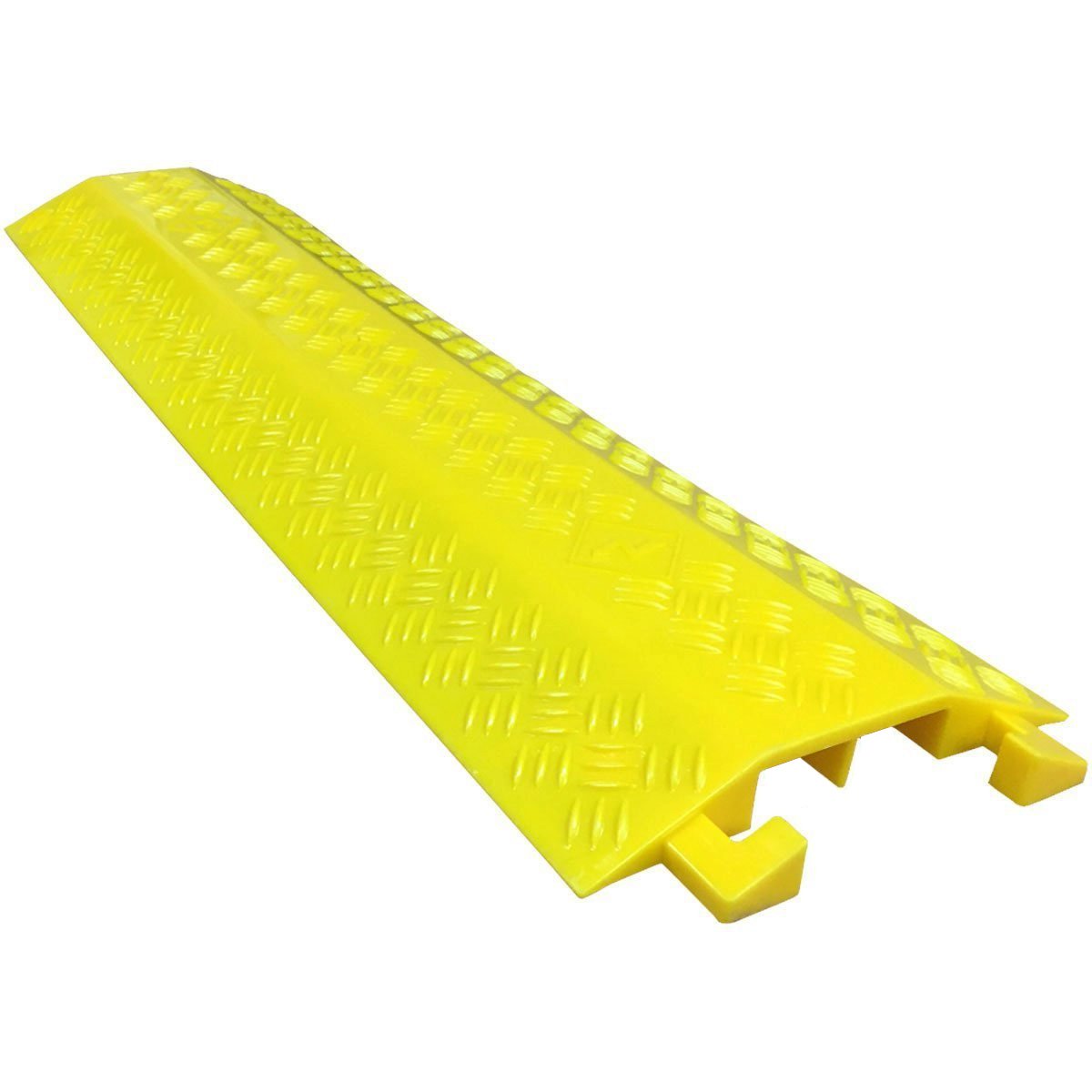 Ez Hidewire Ez Runner Pvc Drop Over Cable Ramp Wire Protector Cord Cover   2 Channel   Yellow