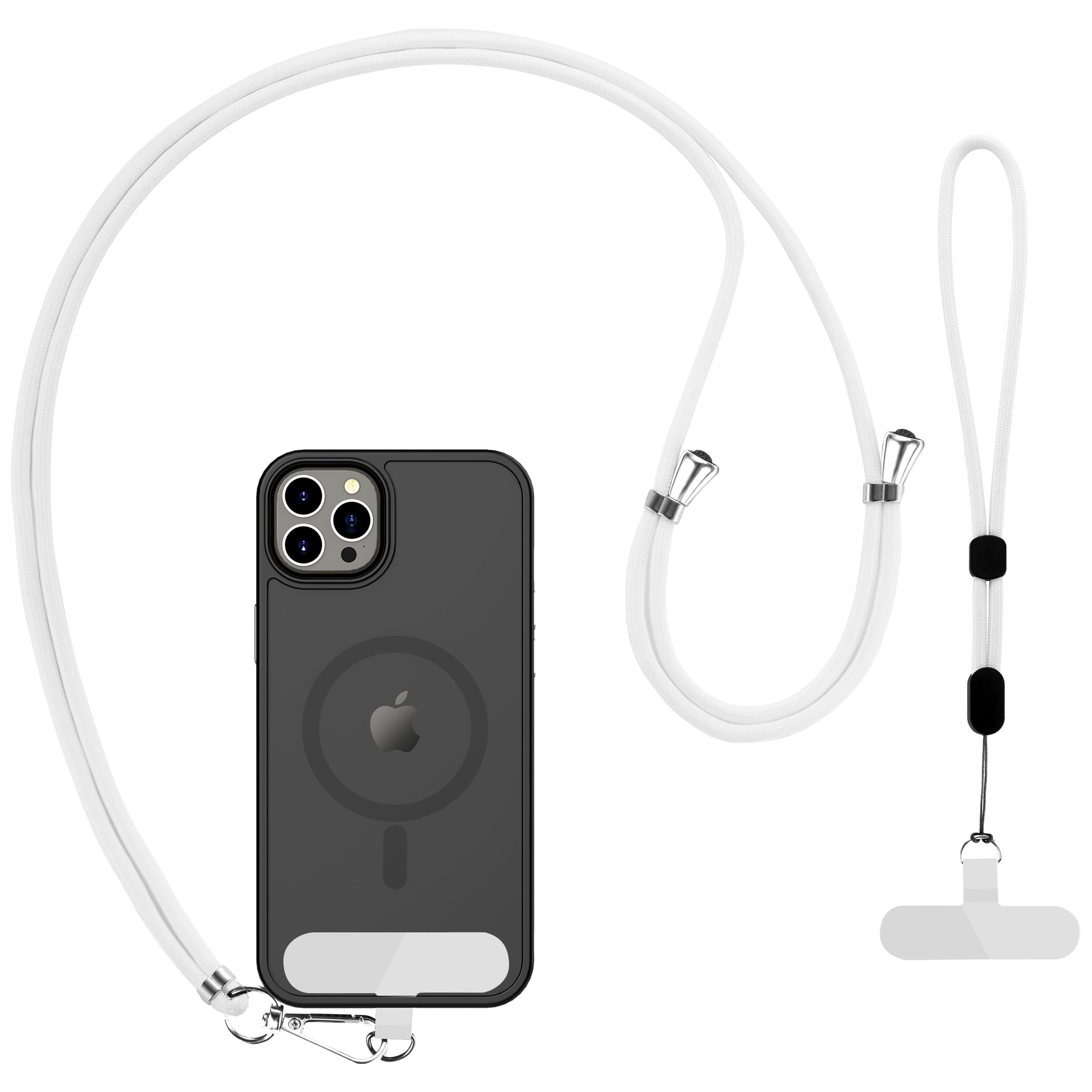 Cacoe Phone Lanyard 2 Pack 1   Adjustable Neck Strap,1   Wrist Strap,4   Pads,Universal Crossbody Cell Phone Lanyards,Multifucti