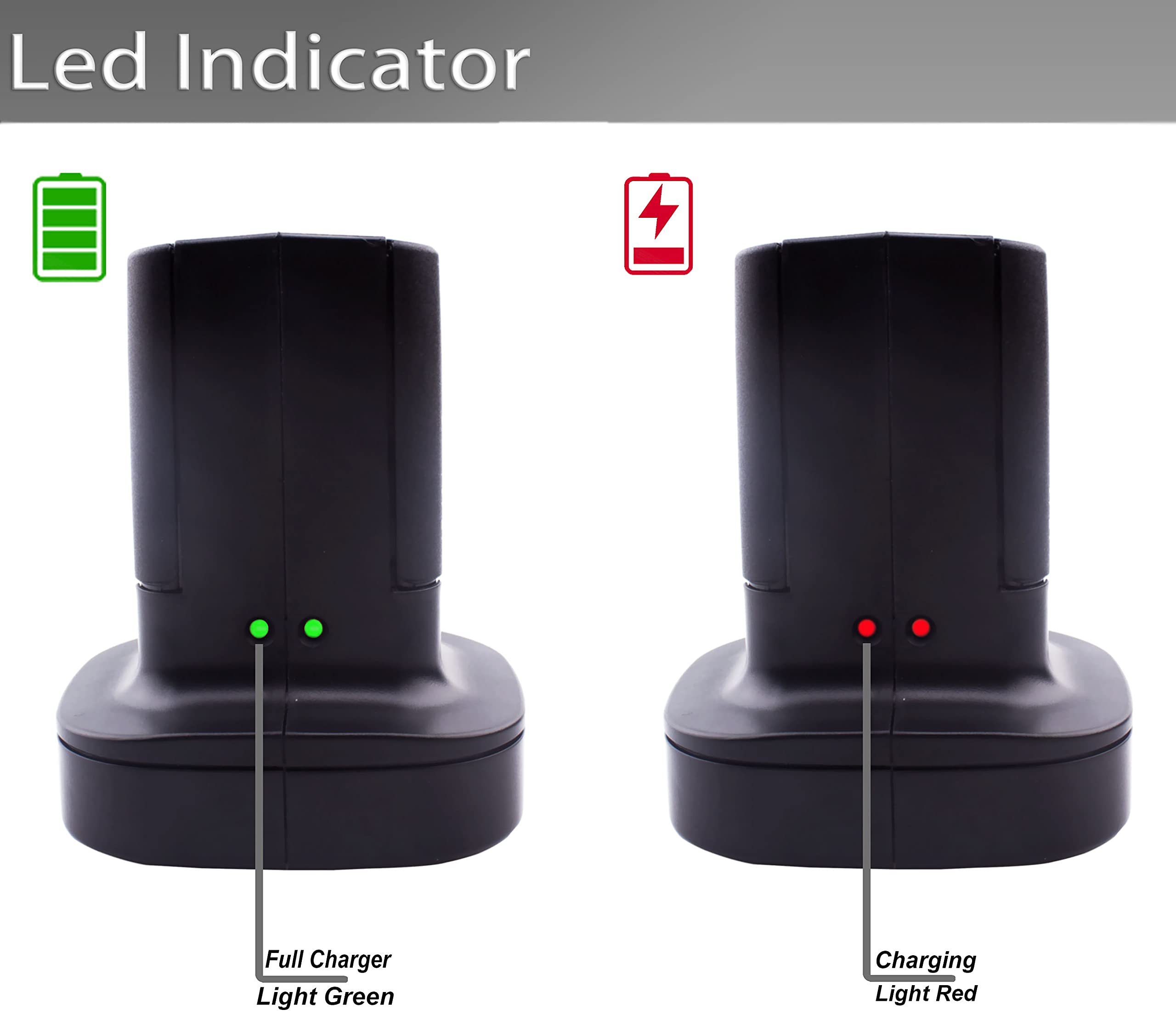 2 Pack Xbox 360 Controller Rechargeable Battery (3600Mah) With Dual Charging Dock Charger Station Stand Base, Fit For Xbox 360 W