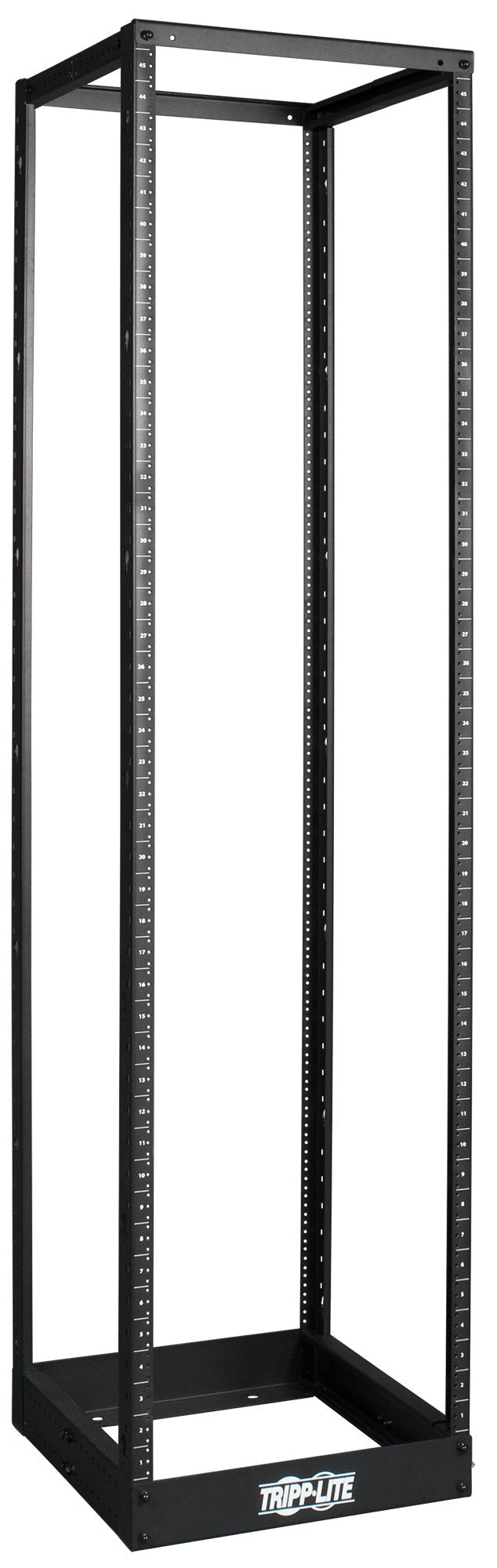 Tripp Lite 45U 4-Post Open Frame Rack, Network Equipment Rack, Threaded 12-24 Mounting Holes, 1000 lb. Capacity (SR4POST1224)