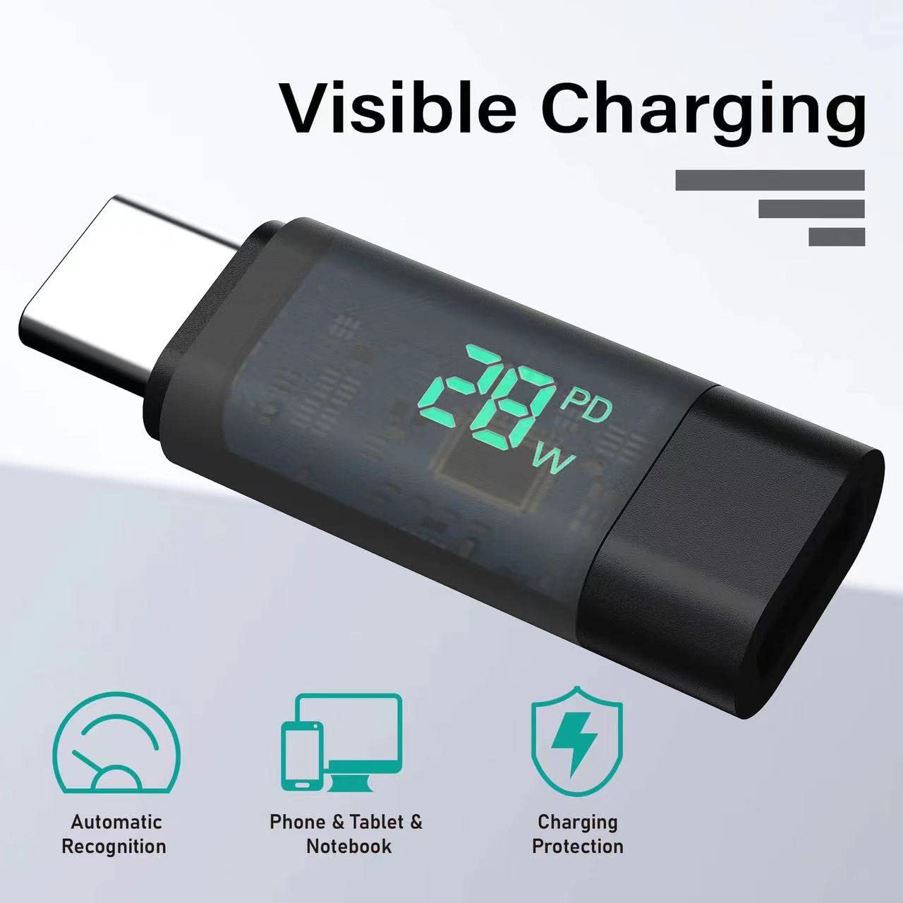 Hiebee 2Pack Usb C Extender Adapter 3.2/40Gbps Short Dock Extension Type C 8K@60Hz Pd 28W Type C Male To Female Thunderbolt Qc &