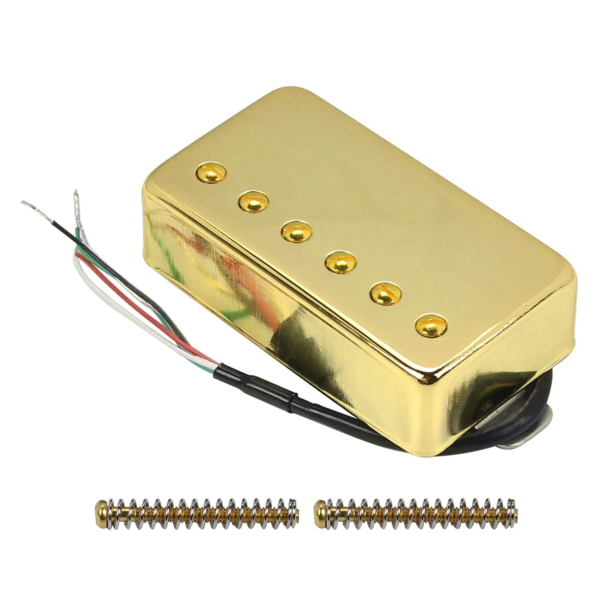 FLEOR Humbucker Pickup Ceramic Guitar Bridge Pickup Set Golden Fit LP Style Electric Guitar