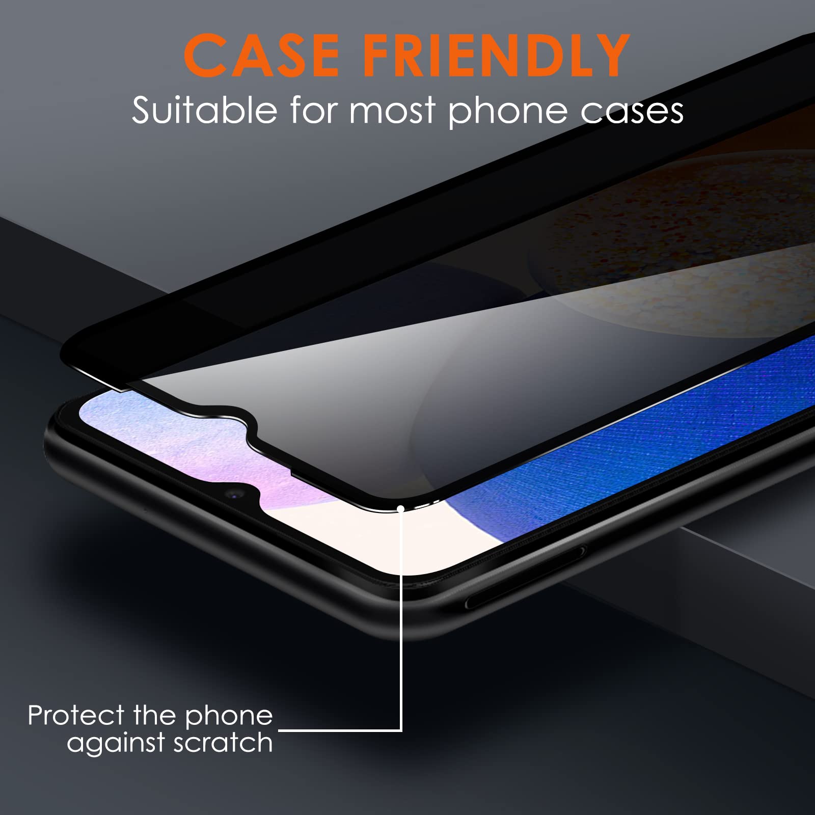 Ywxtw For Samsung Galaxy A14 5G Privacy Screen Protector, Upgraded Anti Spy 9H Tempered Glass Screen Protector Compatible With G