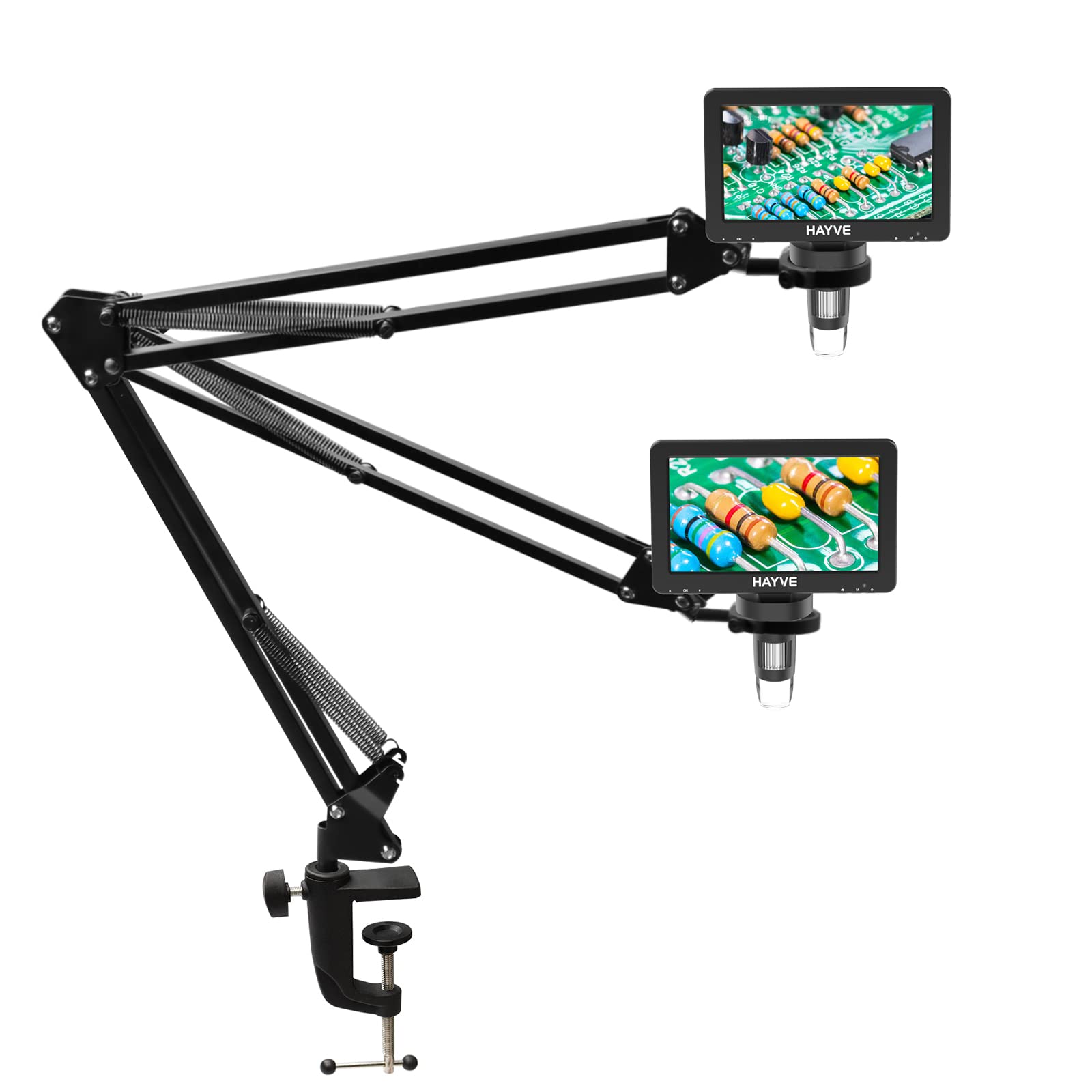 Hayve Microscope Arm Standadjustable Metal Bracket With Clamp And Grommet Basecoin Microscope Mount Compatible With Model Dm4 Dm