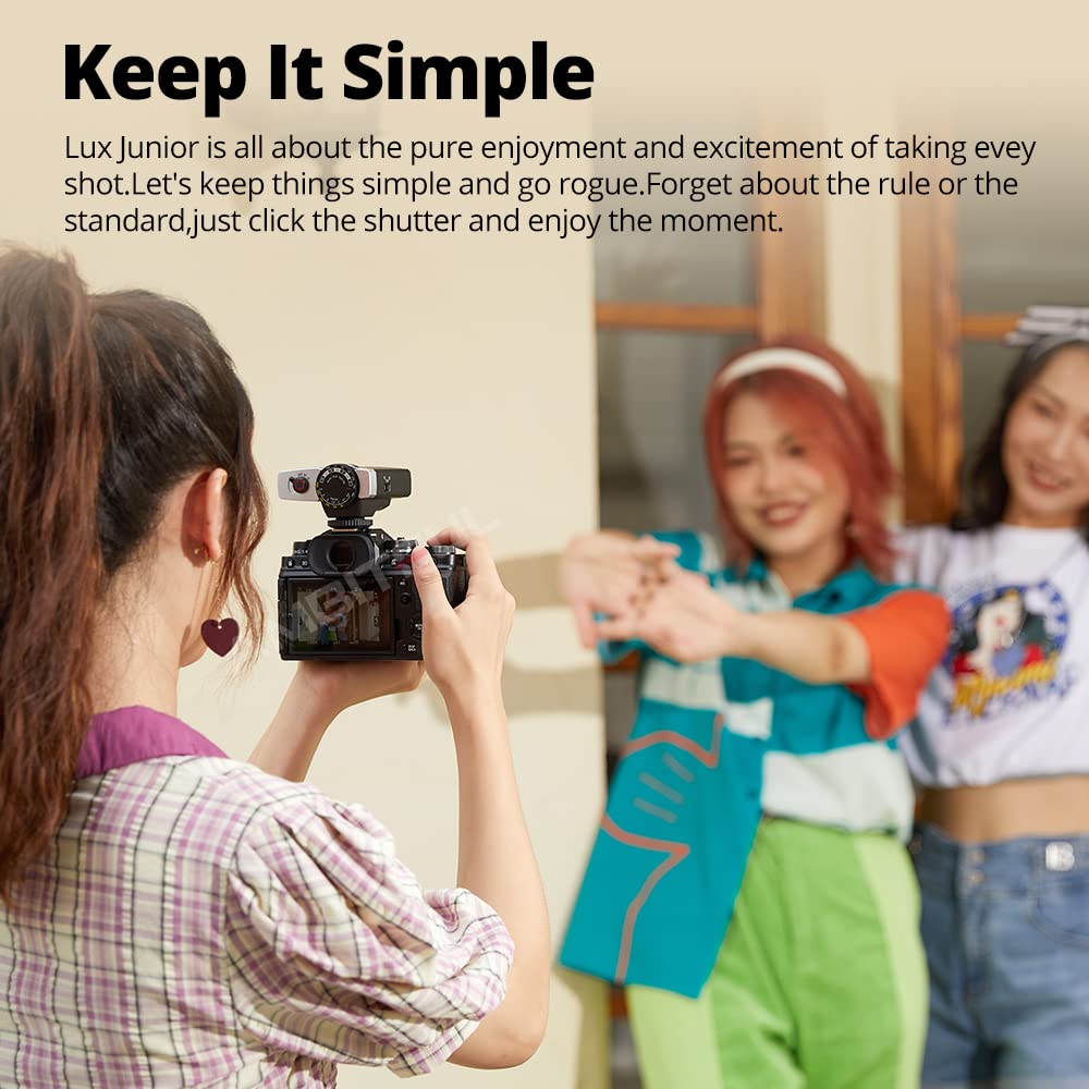 Godox Lux Junior Retro Camera Flash 1/1 1/64 Gn12(Iso100) 6000K 200K Color Temperature