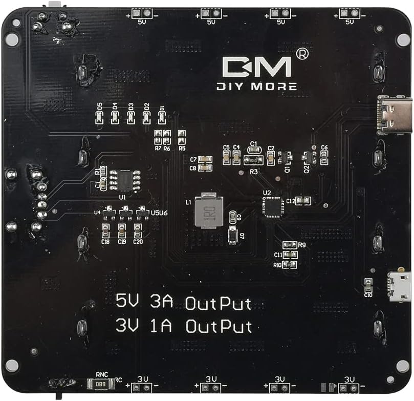 Diymore 1865O Battery Holder Four Li Ion V9 Battery Shield Micro Usb 5V/3A 3V/1A Power Bank Battery Charging Module(4 Holders)
