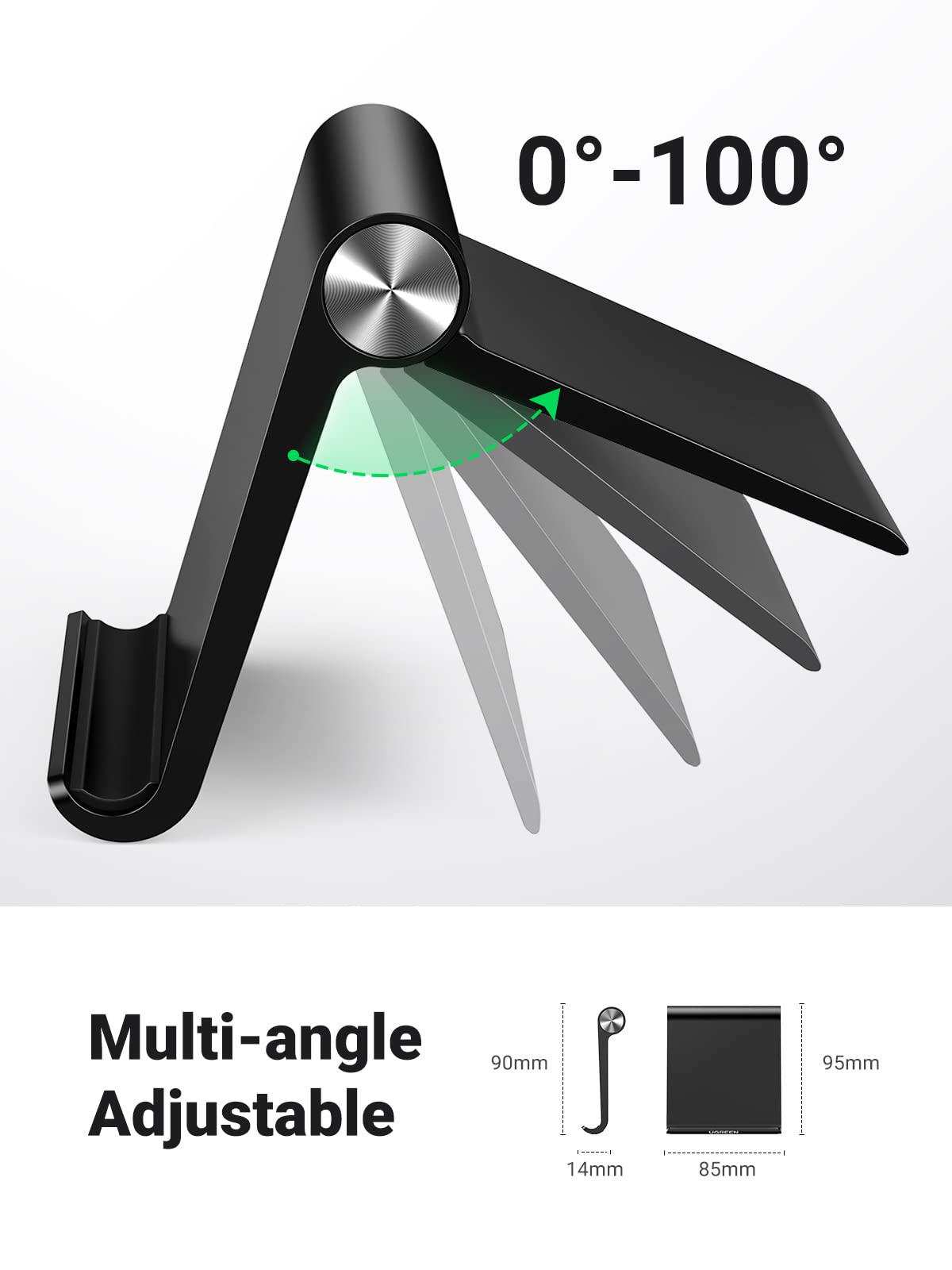 Ugreen Cell Phone Stand Holder For Desk Adjustable Compatible With Iphone 13 12 Pro Max 11 Se Xs Xr 8 Plus 6 7 Galaxy Note20 S20