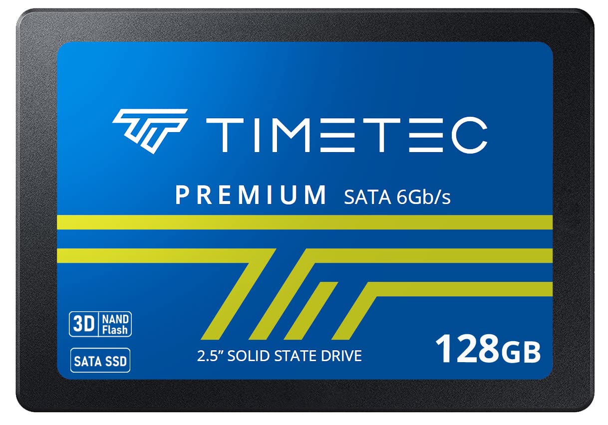 Timetec 128Gb Ssd 3D Nand Sata Iii 6Gb/S 2.5 Inch 7Mm (0.28') Read Speed Up To 550 Mb/S Slc Cache Performance Boost Internal Solid State Drive For Pc Computer Desktop And Laptop (128Gb)