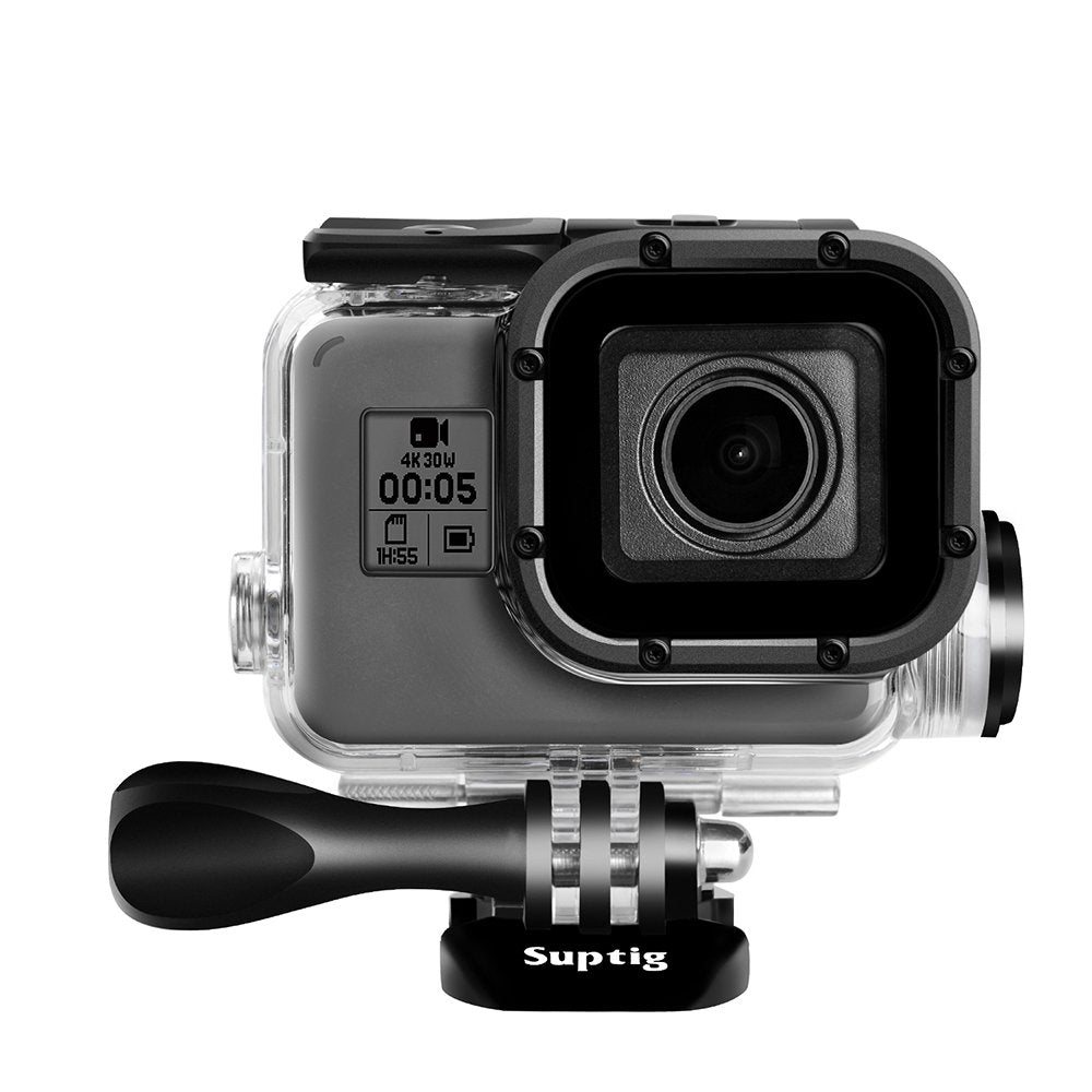 Suptig Replacement Waterproof Case Protective Housing Compatible For Gopro Hero 7 Black Hero 5 Gopro Hero 6 For Underwater Charg