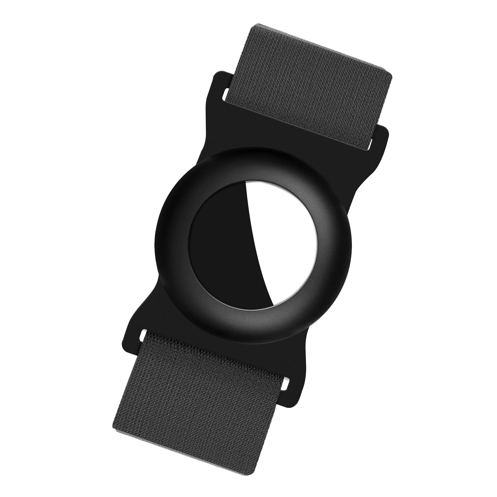 Metal AirTag Case, AirTag Holder Tracker Anti-Lost Protector Cover, Slim Aluminum AirTag Accessories with Cash Strap for RFID Bl