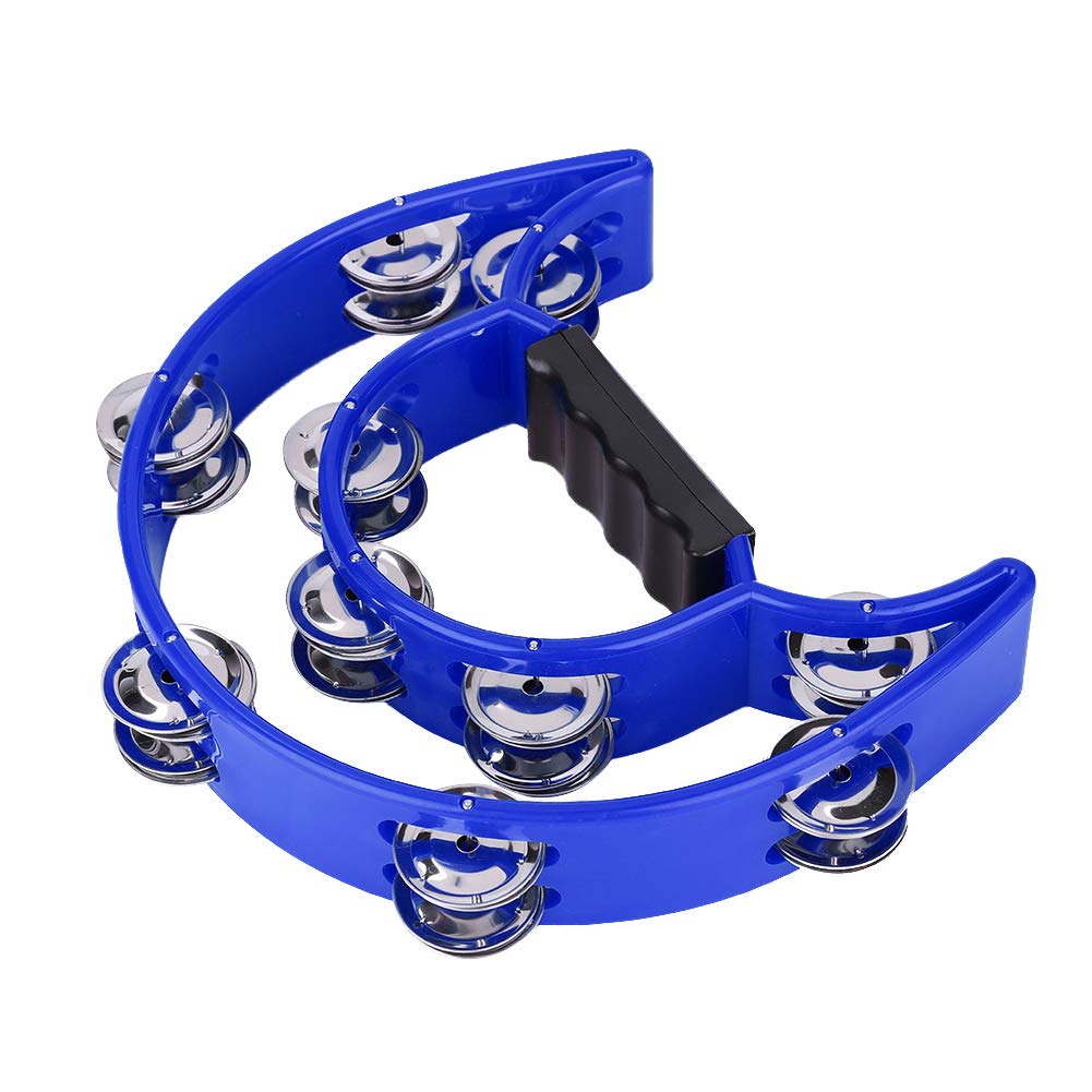 Ubersweet Percussion Tambourine, Children Tambourine, for Beginners for Student(Blue) ||