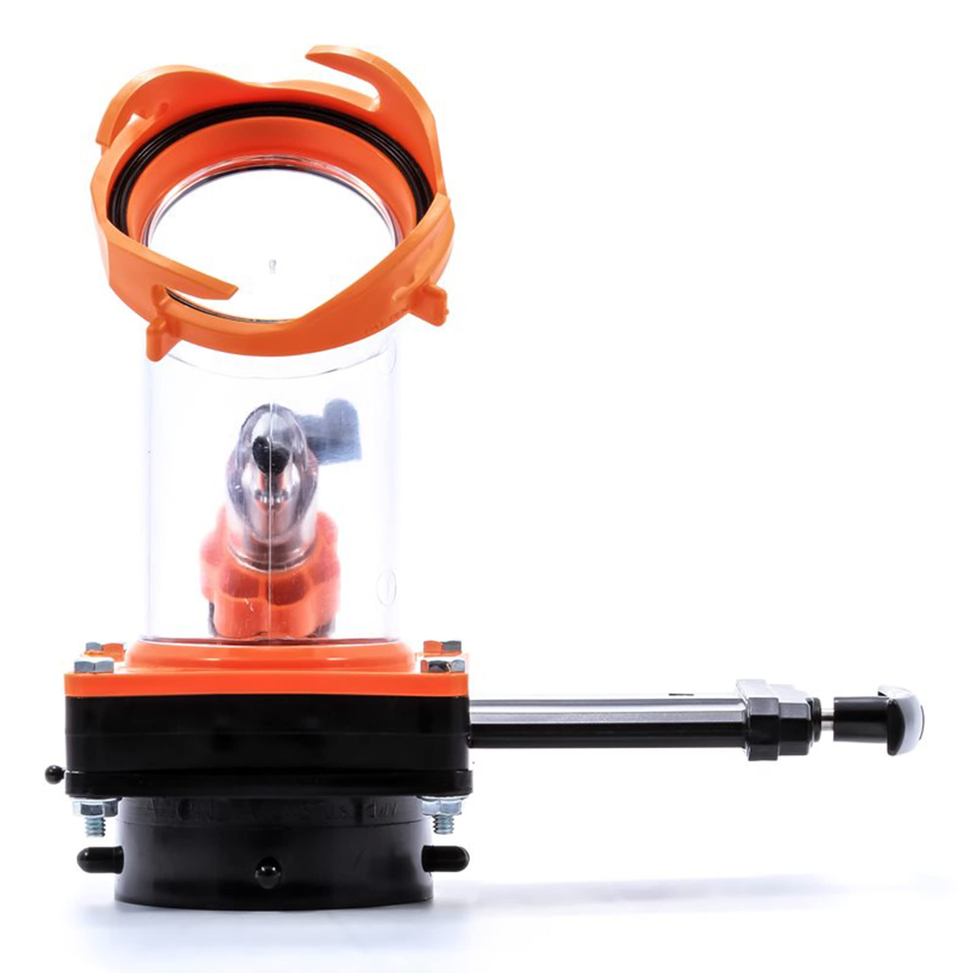 Camco Rhino Blaster Pro Clear Elbow Trailer Rv Holding Tank Rinser W/Gate Valve, Vacuum Breaker, & 4-Prong Bayonet Swivel Fittin,WBAUVB00T36LJF2