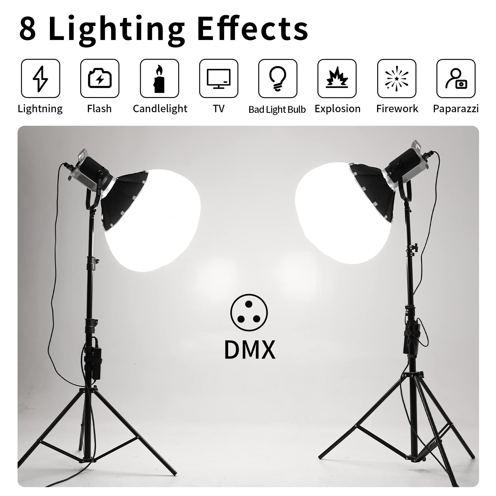 Gvm 200W Led Video Light With Lantern Softbox, Sd200D Photography Studio Lighting Kit With Bluetooth/Dmx Control, 93000Lux@0.5M