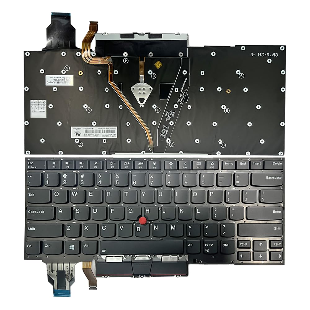 Suyitai Backlit Usb Qwerty Keyboard For Lenovo Thinkpad X1 Carbon 7Th/8Th Gen & X1 Yoga Gen 4/5