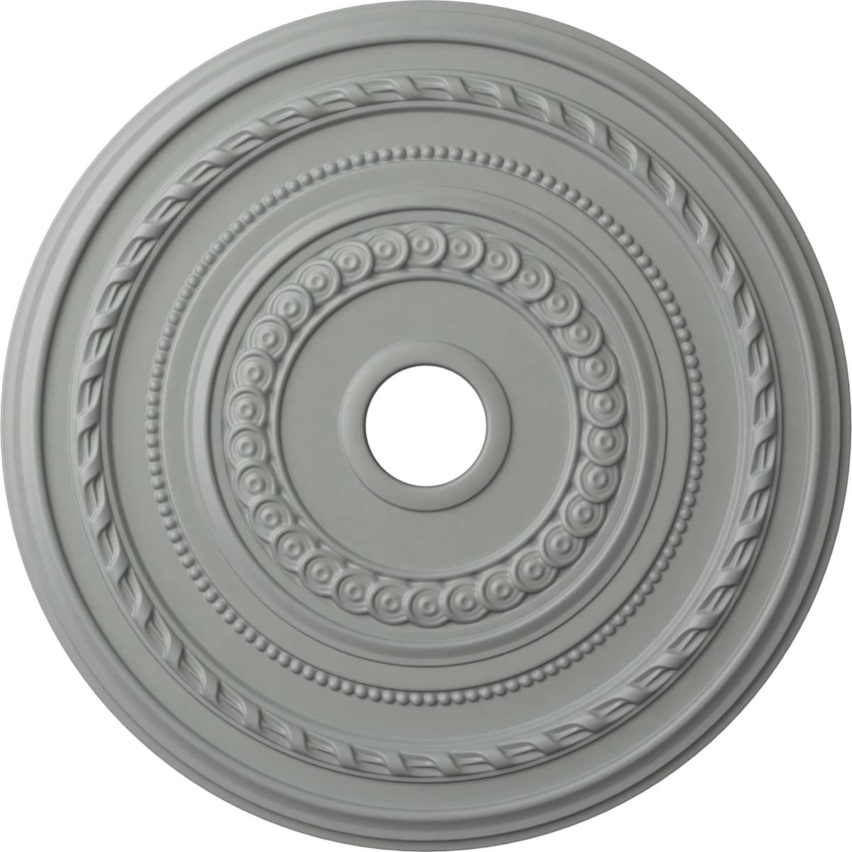 Ekena Millwork Cm25Co Cole Ceiling Medallion, 25 3/8''Od X 3 3/8''Id X 1 3/8''P, Factory Primed