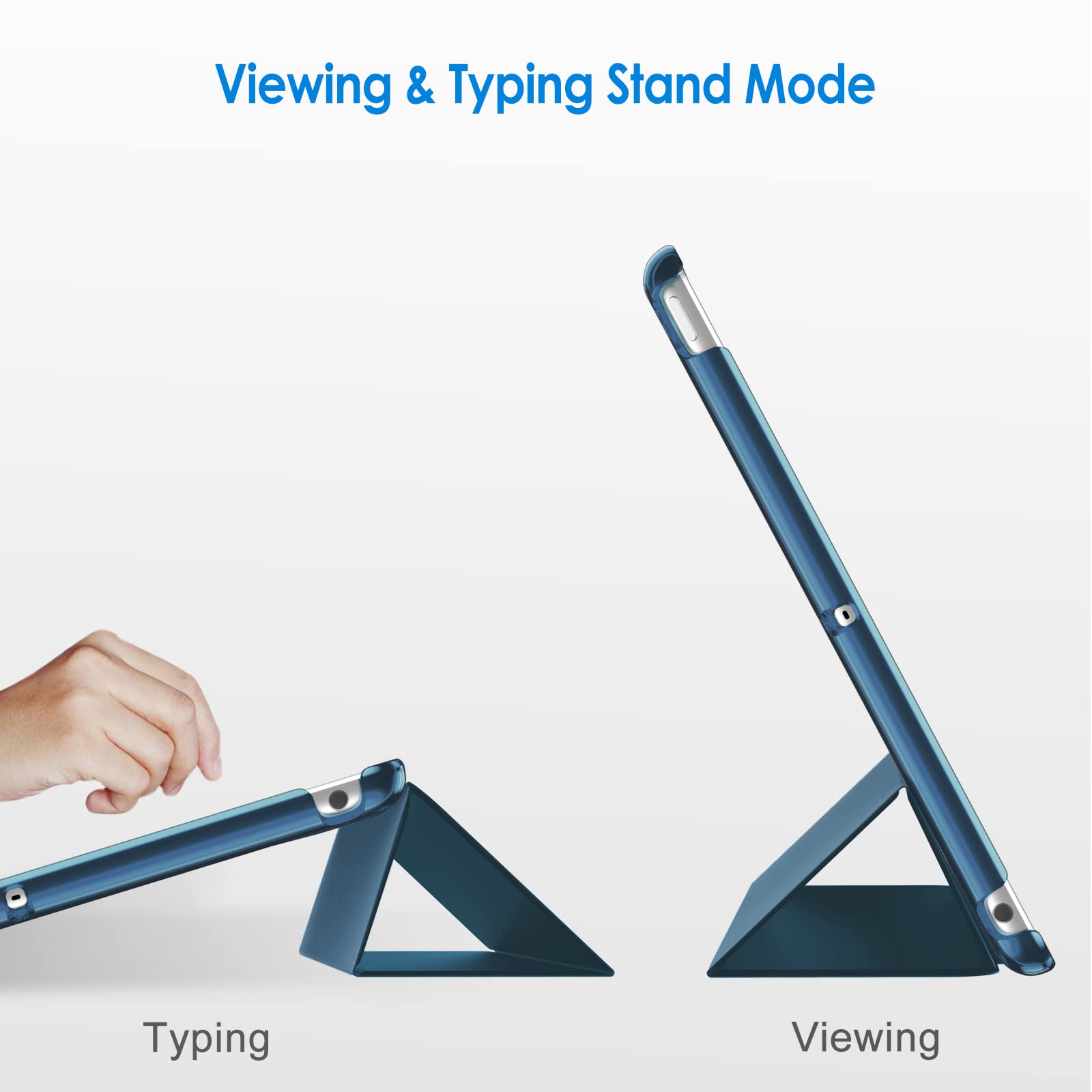 Jetech Case For Ipad 10.2-Inch (2021/2020/2019 Model, 9/8/7 Generation), Auto Wake/Sleep Cover (Teal)