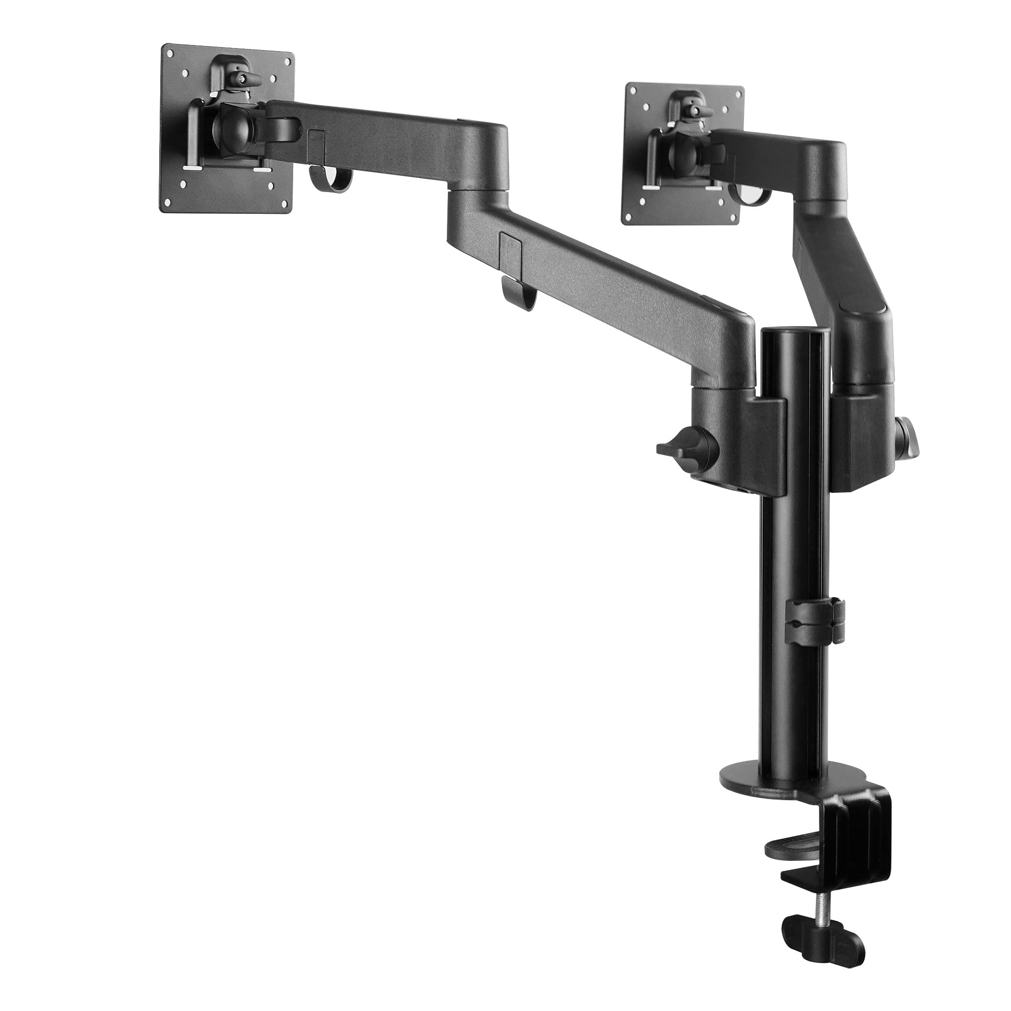 Siig Dual Monitor Desk Mount, Replaceable Articulating Arm, 14'' To 30'', Fully Adjustable, Fits Flat/Curved Monitor, Load Beari