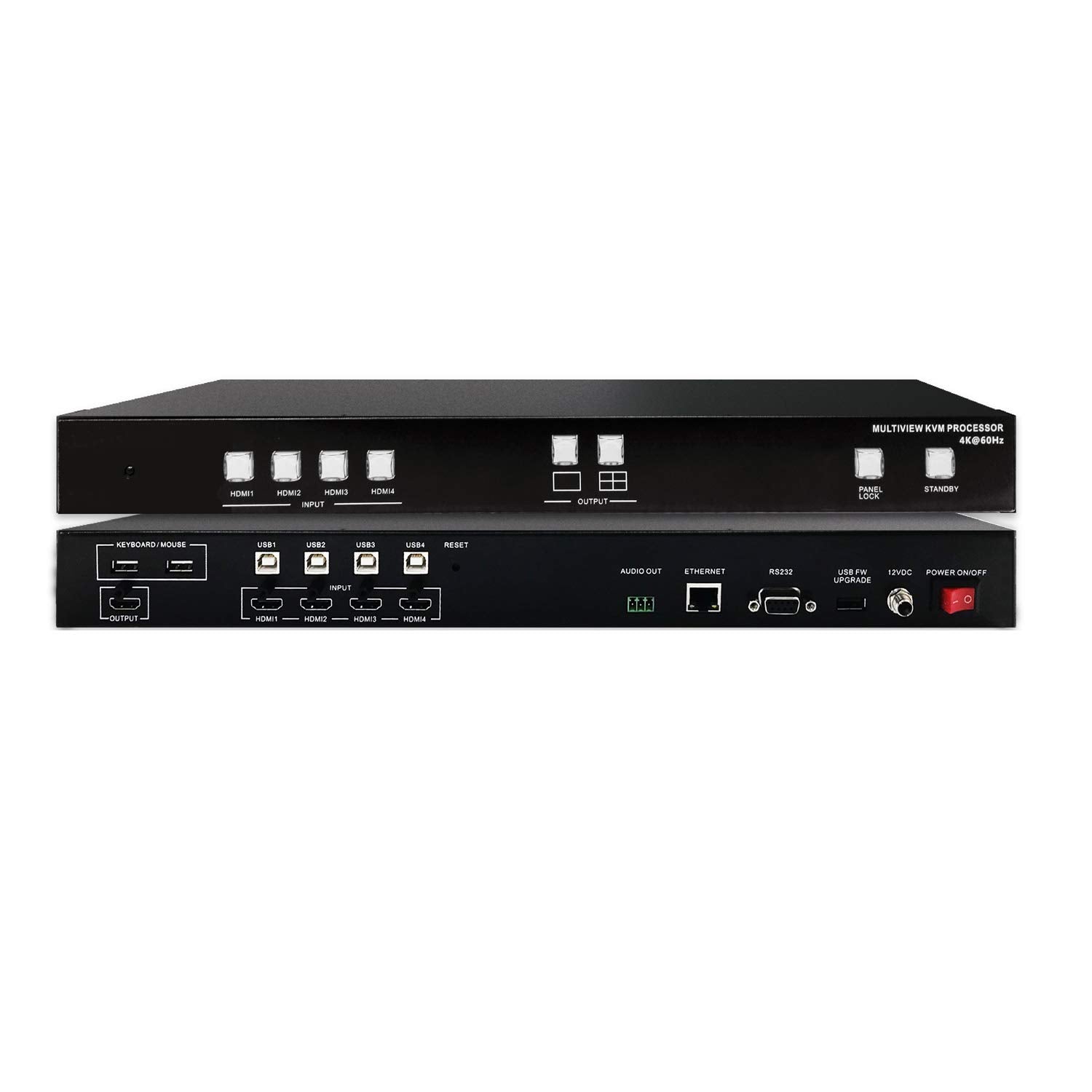 SIIG AC CEH26311S1 QuadView HDMI 2.0 4K 60Hz KVM MultiView Processor