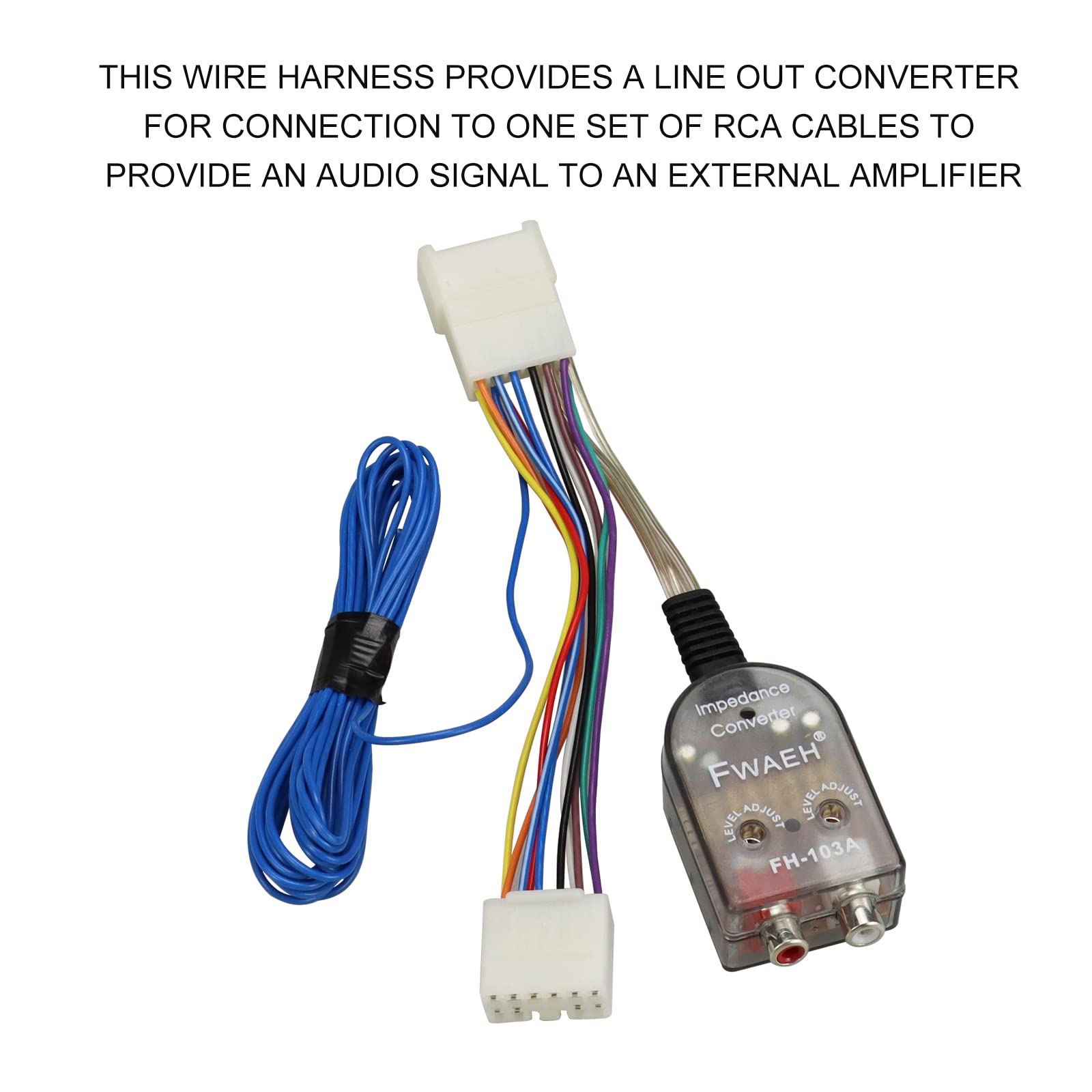 Add An Amplifier Adapter W/Amp Turn On Wire Compatible With Toyota Subaru Scion Lexus