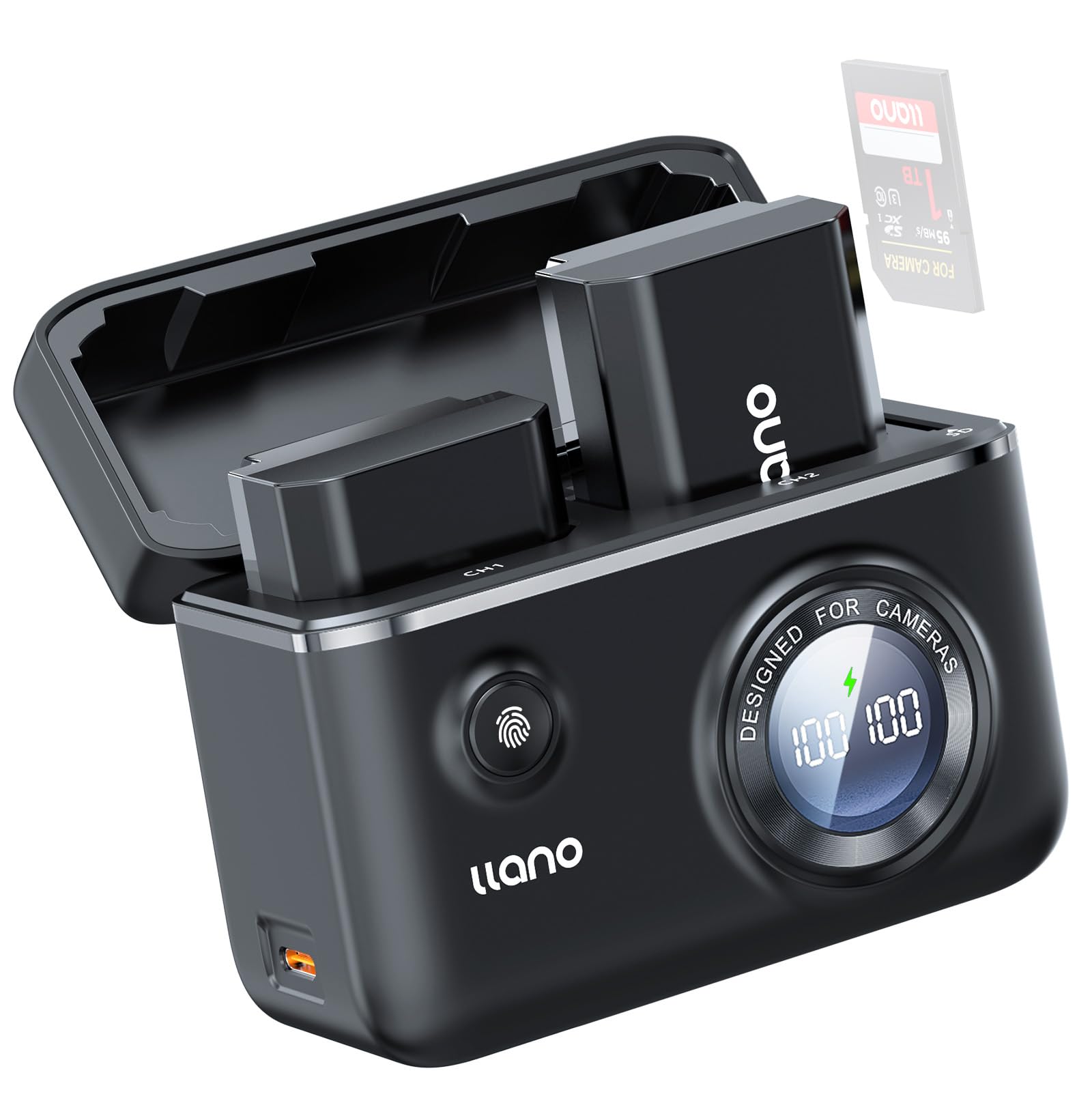 Llano 2 Pack Np Fz100 2400 Mah Batteries And 18W Fast Dual Usb Charger For Sony A7Iii, A7Iv, A7C, Zv E1, Fx3, Fx30, A9, A6700, A