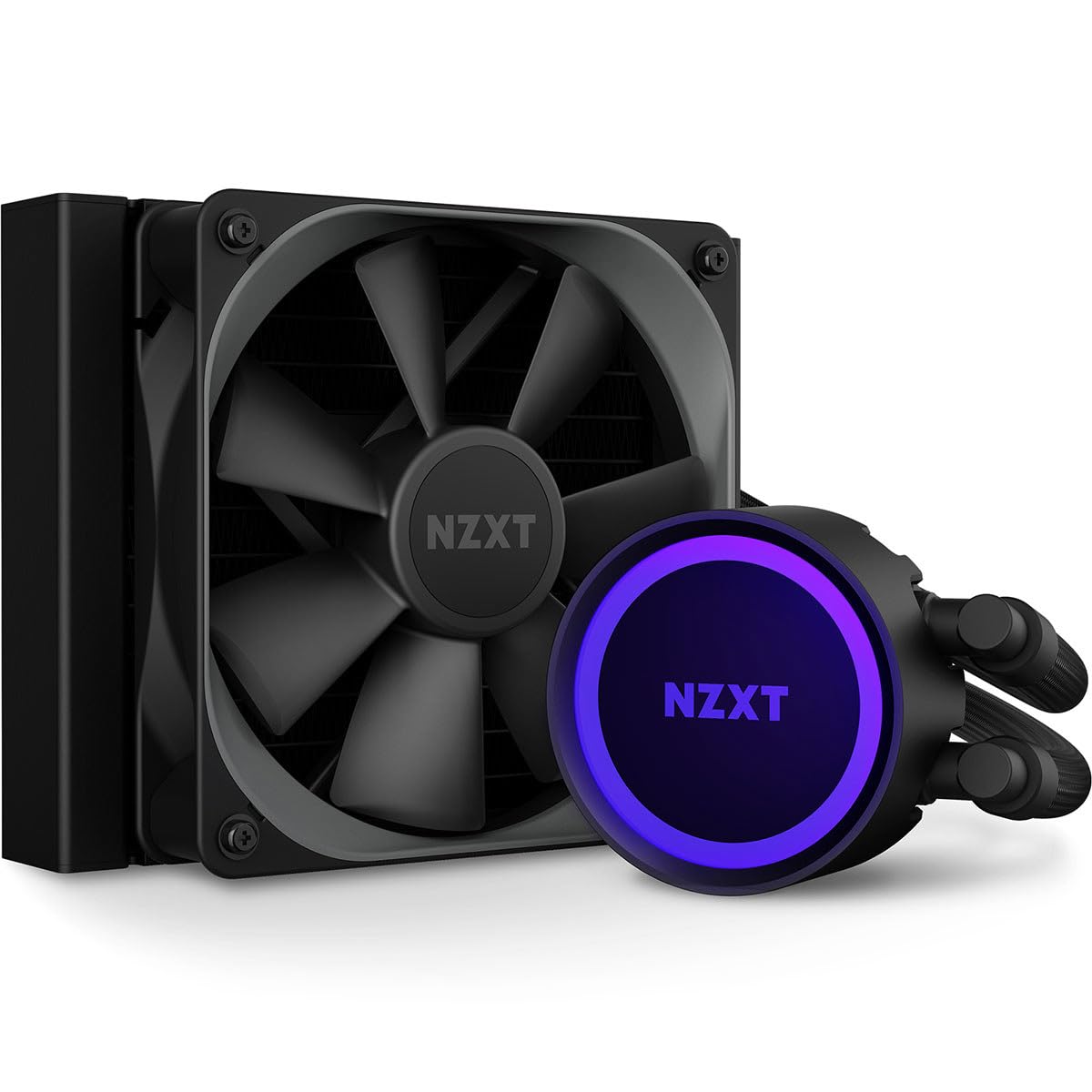 Nzxt Kraken 120   Rl Kr120 B1   Aio Rgb Cpu Liquid Cooler   Quiet And Effective   Silent Operation   Ring Rgb Leds   Aer P 120Mm Radiator Fans (Included),Black