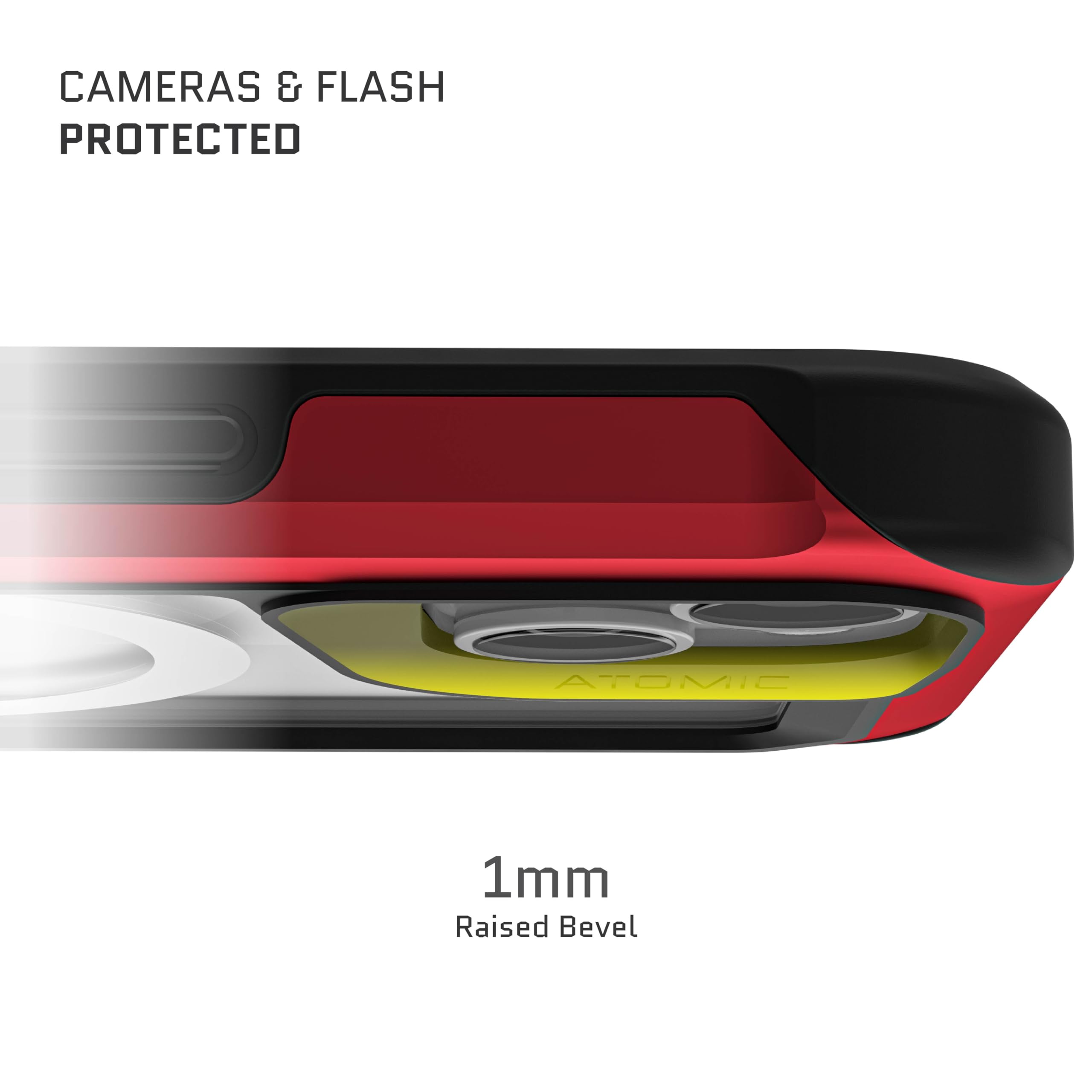 Ghostek Atomic Slim Iphone 14 Plus Phone Case With Magsafe Magnetic Ring And Clear Back Design Tough Heavy Duty Aluminum Metal B