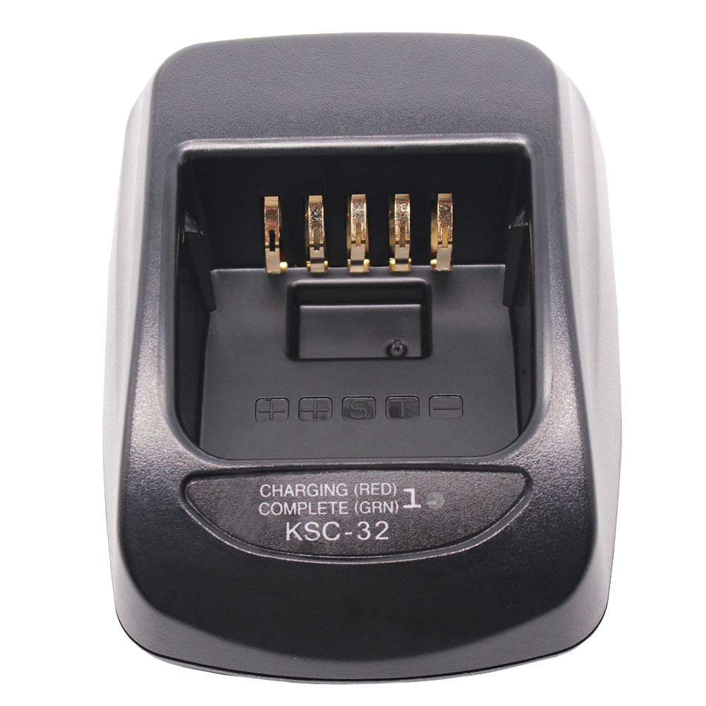 Aimtobest Ksc 32 Charger Compatible For Th D72A Tk 2180 Tk 3180 Tk 5210 Tk 5310 Nx 5200 Nx 5300 Nx 5400 Nx 410 Nx 411 Radio Knb 48L/32N/33L/43L/47L/31A/50Nc/54N Battery