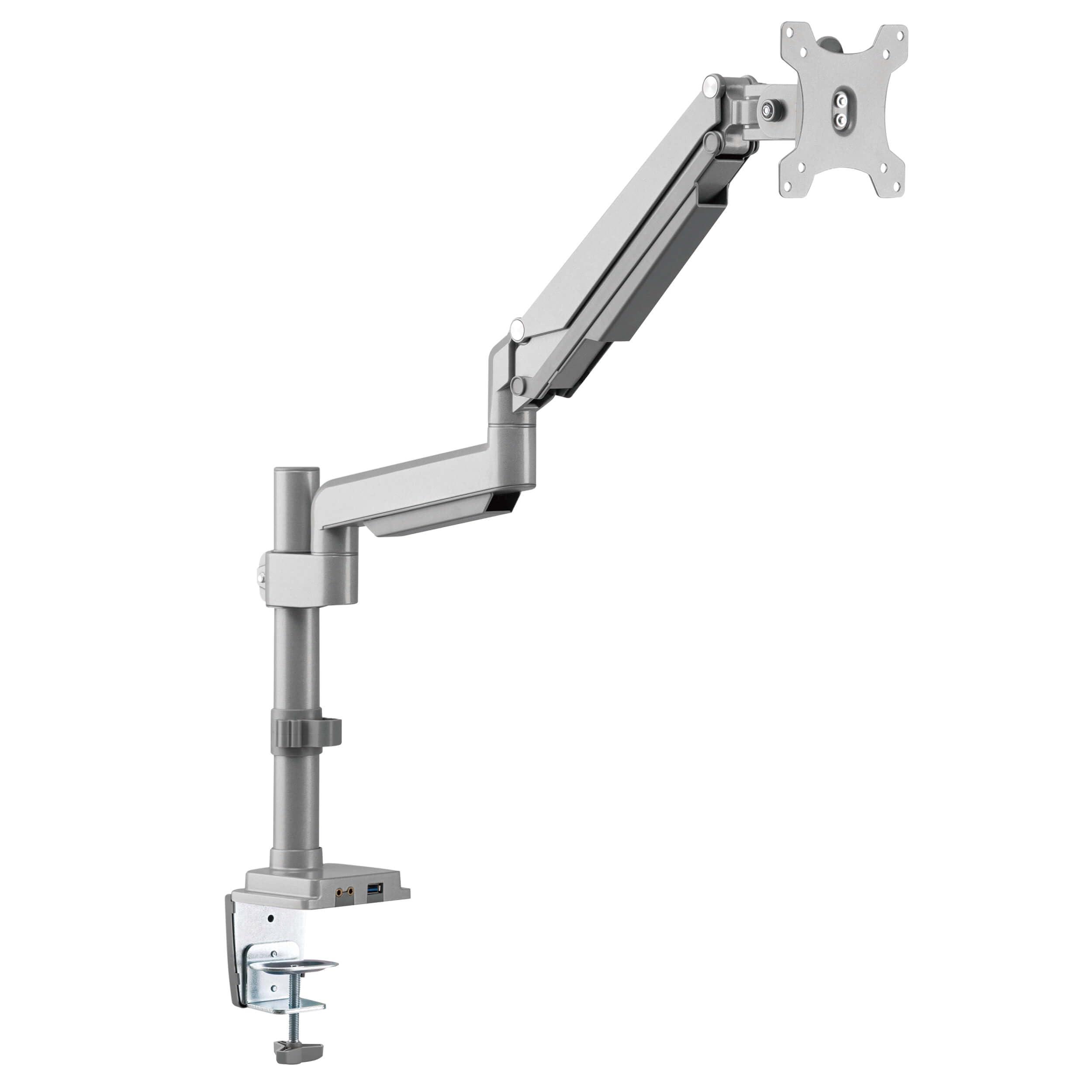 Tripp Lite Display Monitor TV Desk Mount Flex Arm Clamp USB & Audio 17-32 (DDR1732SAL)