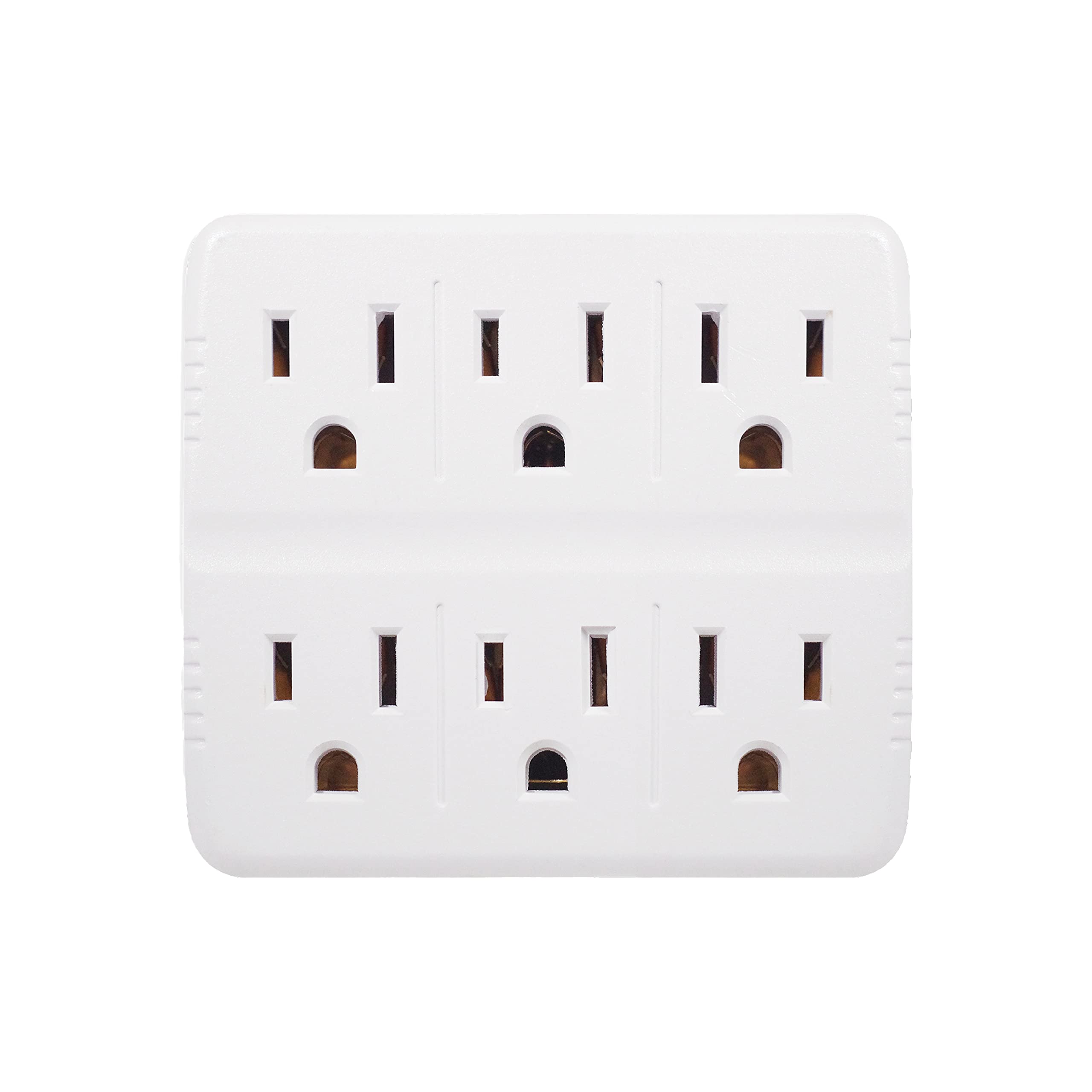 Gogreen Power (Gg 16000Tw) 6 Outlet Wall Tap Adapter, White