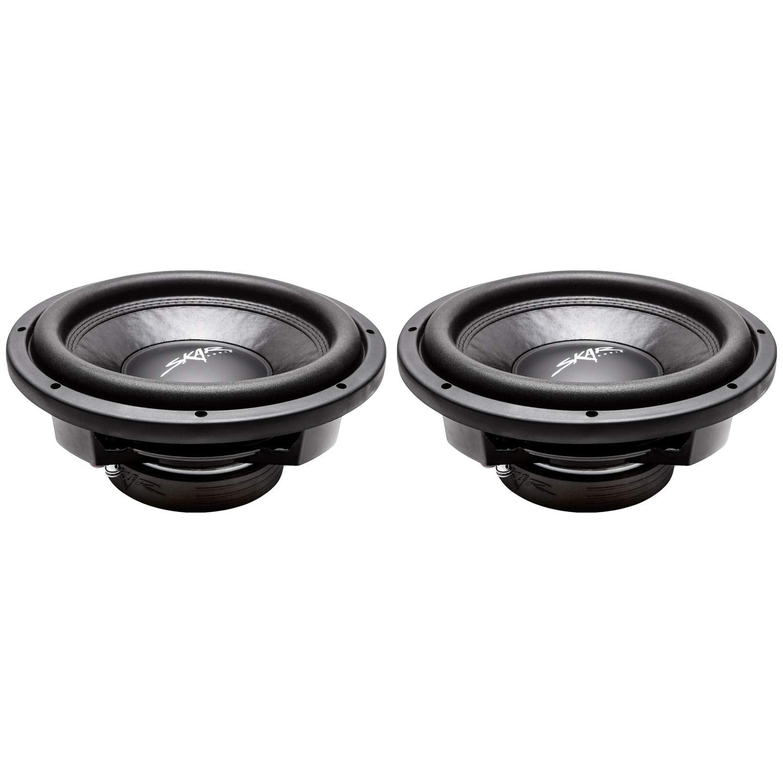 (2) Skar Audio Vd 12 D4 12' 800W Max Power Dual 4 Ohm Shallow Mount Subwoofers, Pair Of 2