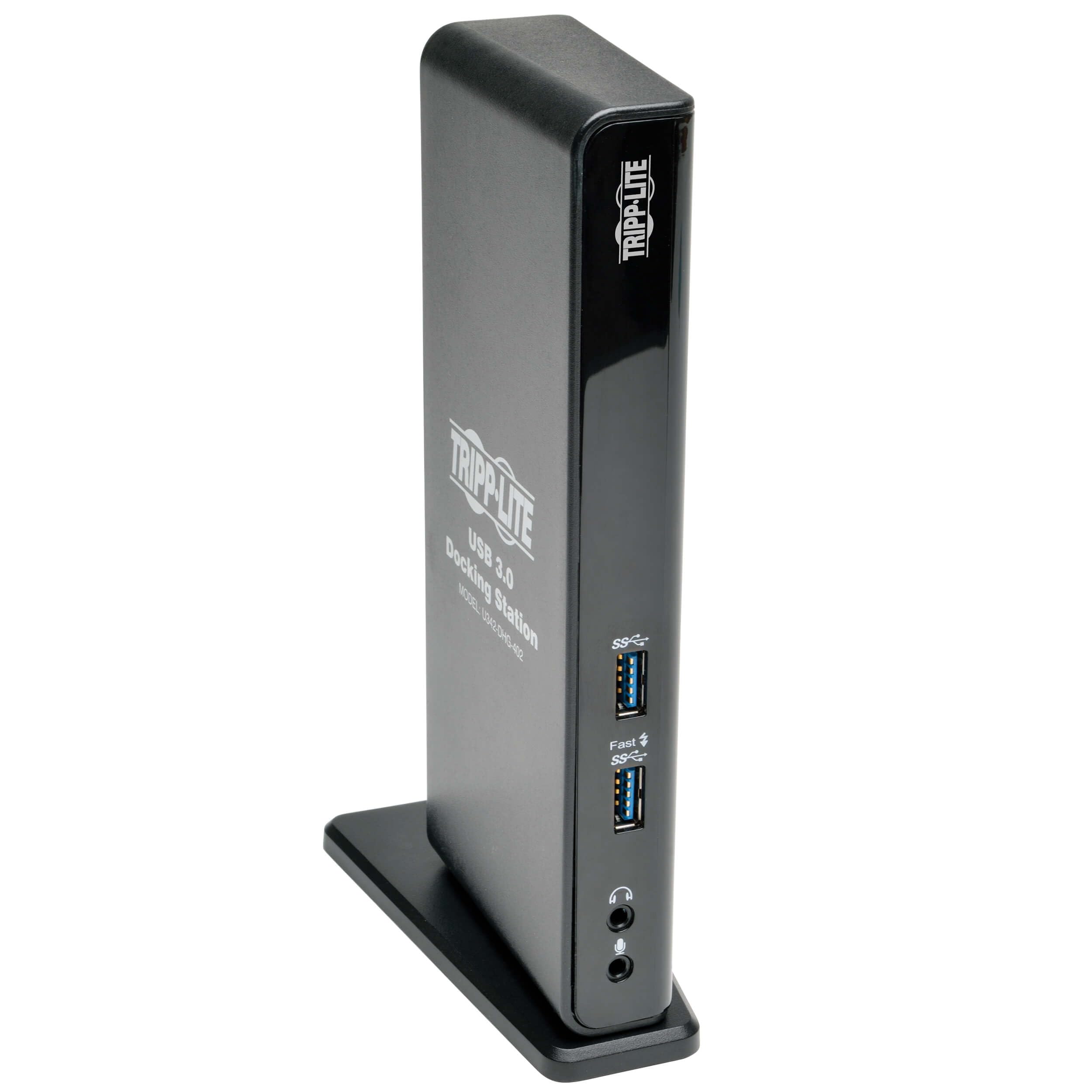 TRIPP LITE USB 3.0 SuperSpeed Laptop Dual Head Docking Station - HDMI and DVI Video, Audio, USB Hub Ports and Ethernet (U342-DHG