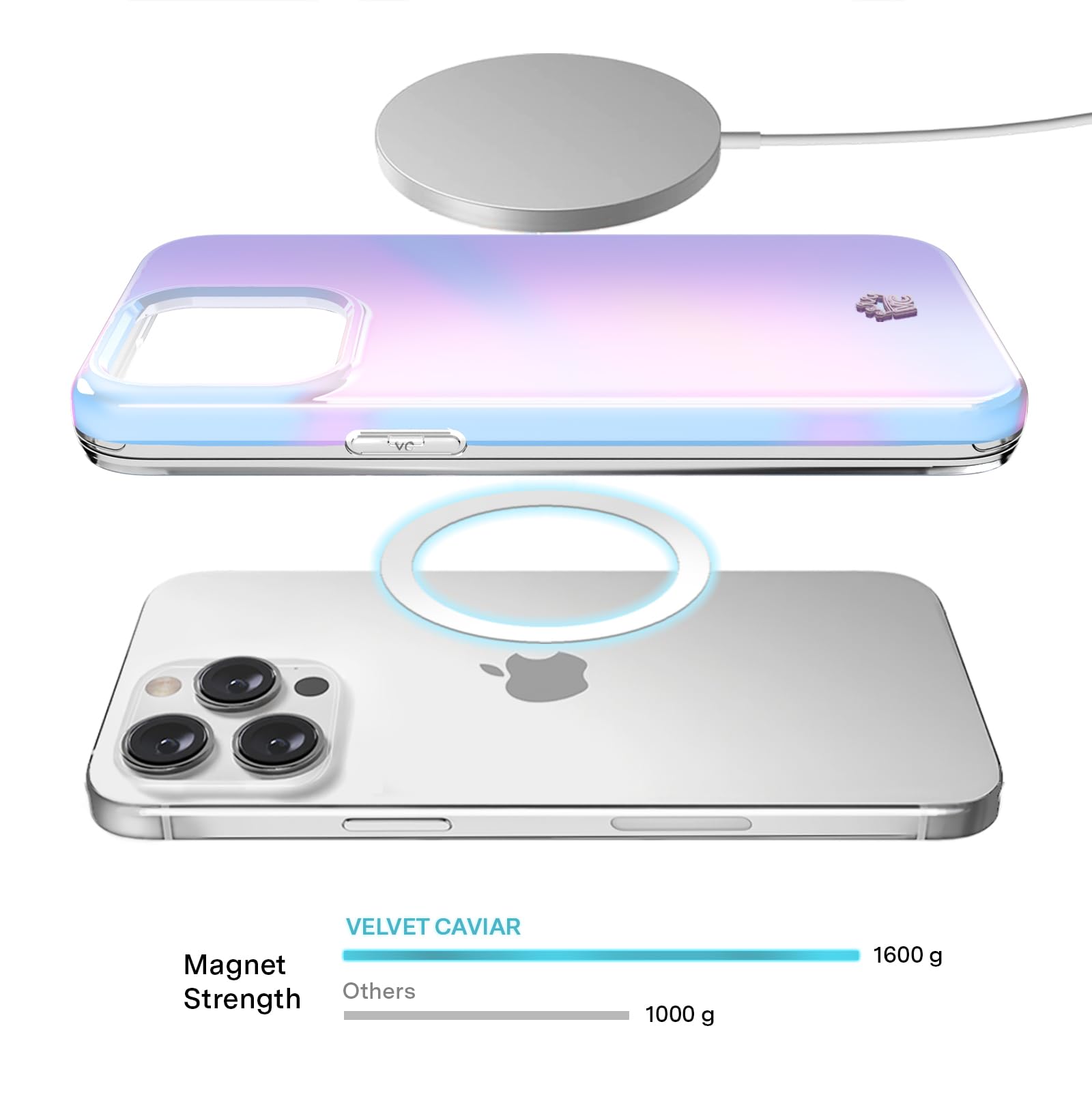 Velvet Caviar Compatible With Iphone 15 Pro Max Case Iridescent [8Ft Drop Protection] Compatible With Magsafe   Cool Protective