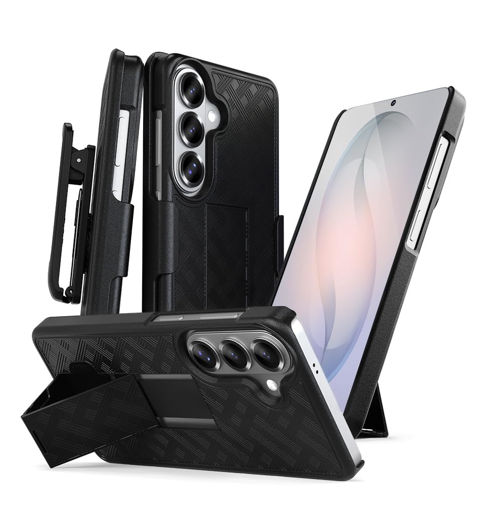 MOTIVE Designed for Samsung s26 Plus Case with Stand, Rigid PC Protection, Pro Utility, 360 Belt Clip Holster & Slim Fit Galaxy 