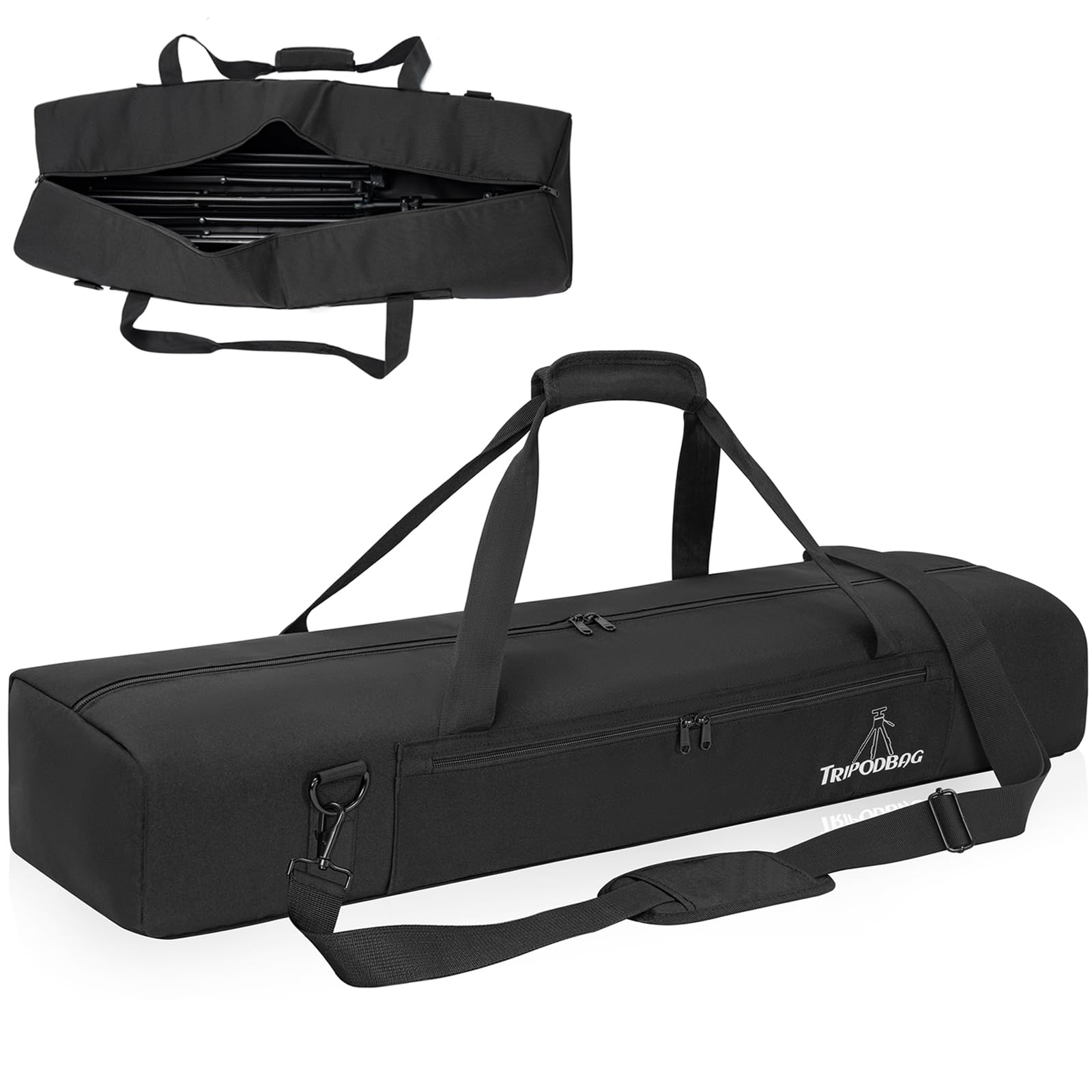 TORIBIO 33.5 Multifunctional Tripod Bag, Heavy Duty Tripod Carrying Case, Case for Music Stand Mic Speakers Lights Boom Cameras 