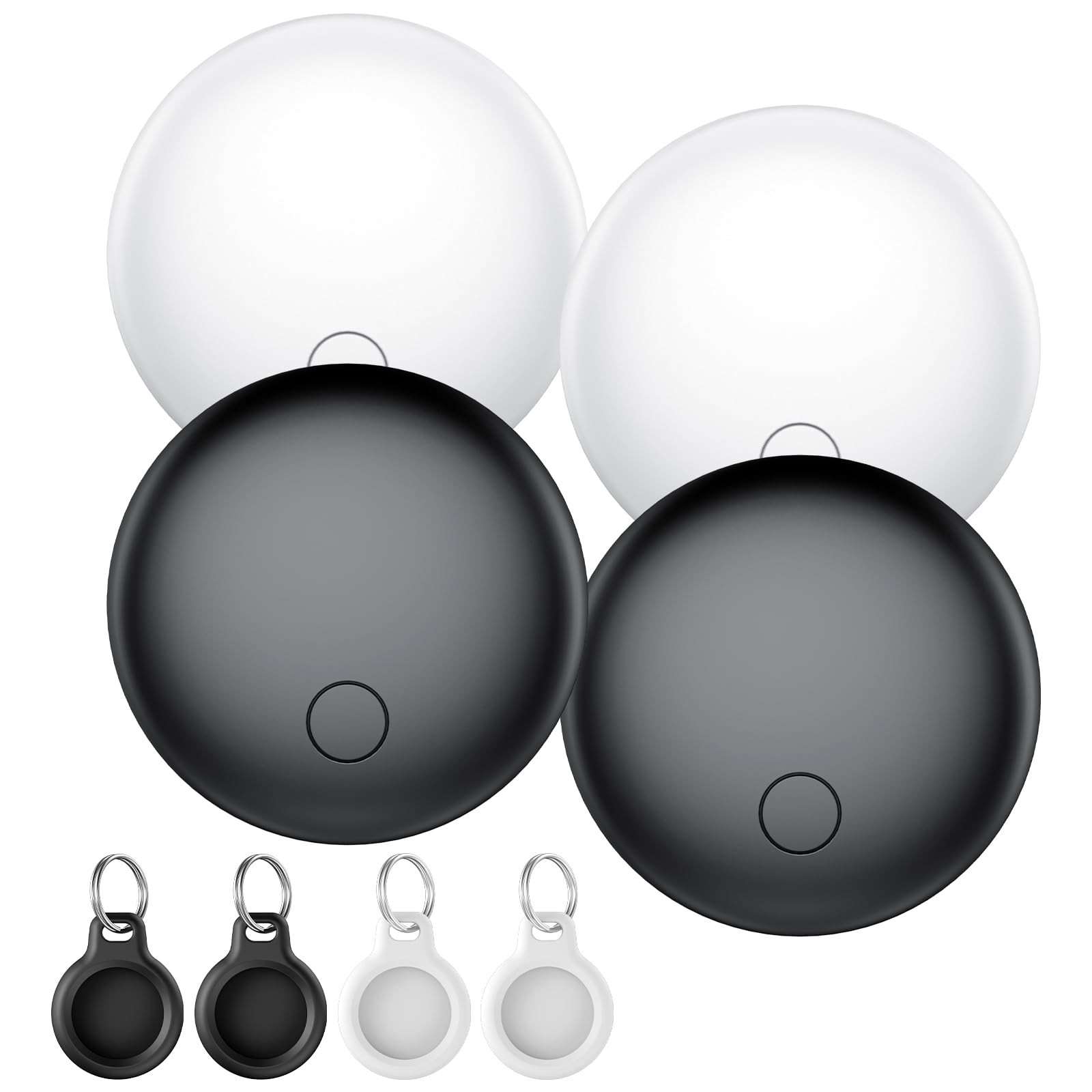 Air Tags Tracker 4 Pack, Smart Tag Works With Find My App (Ios Only), Key Finder, Luggage Tracker, Bluetooth Tracker For Bags, W