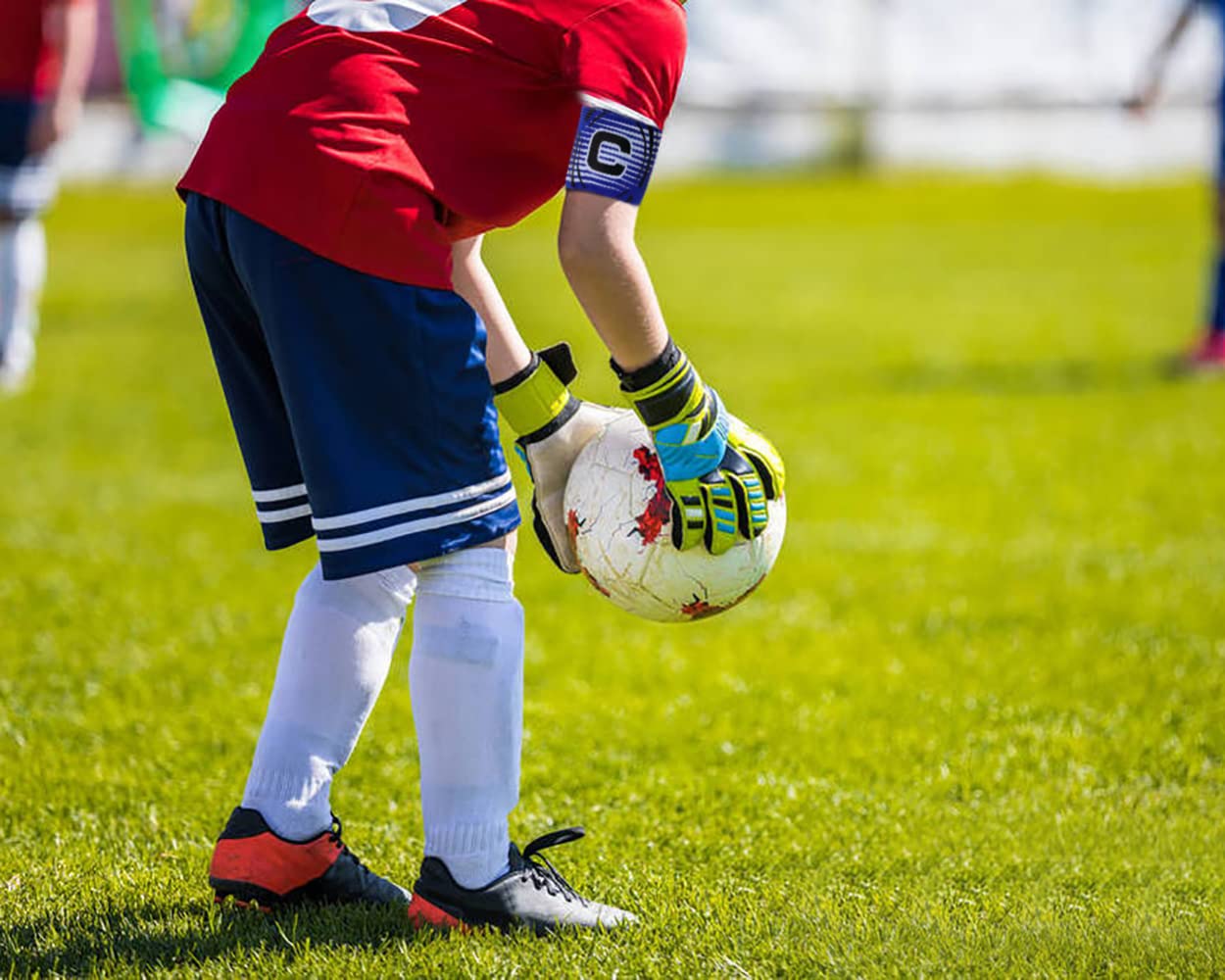 Onlykxy 4Pcs Captain Armbands 8.5X32Cm/3.34X12.59Inch Adjustable Leader Armband Team Sport Armband For Soccer Basketball Volleyb