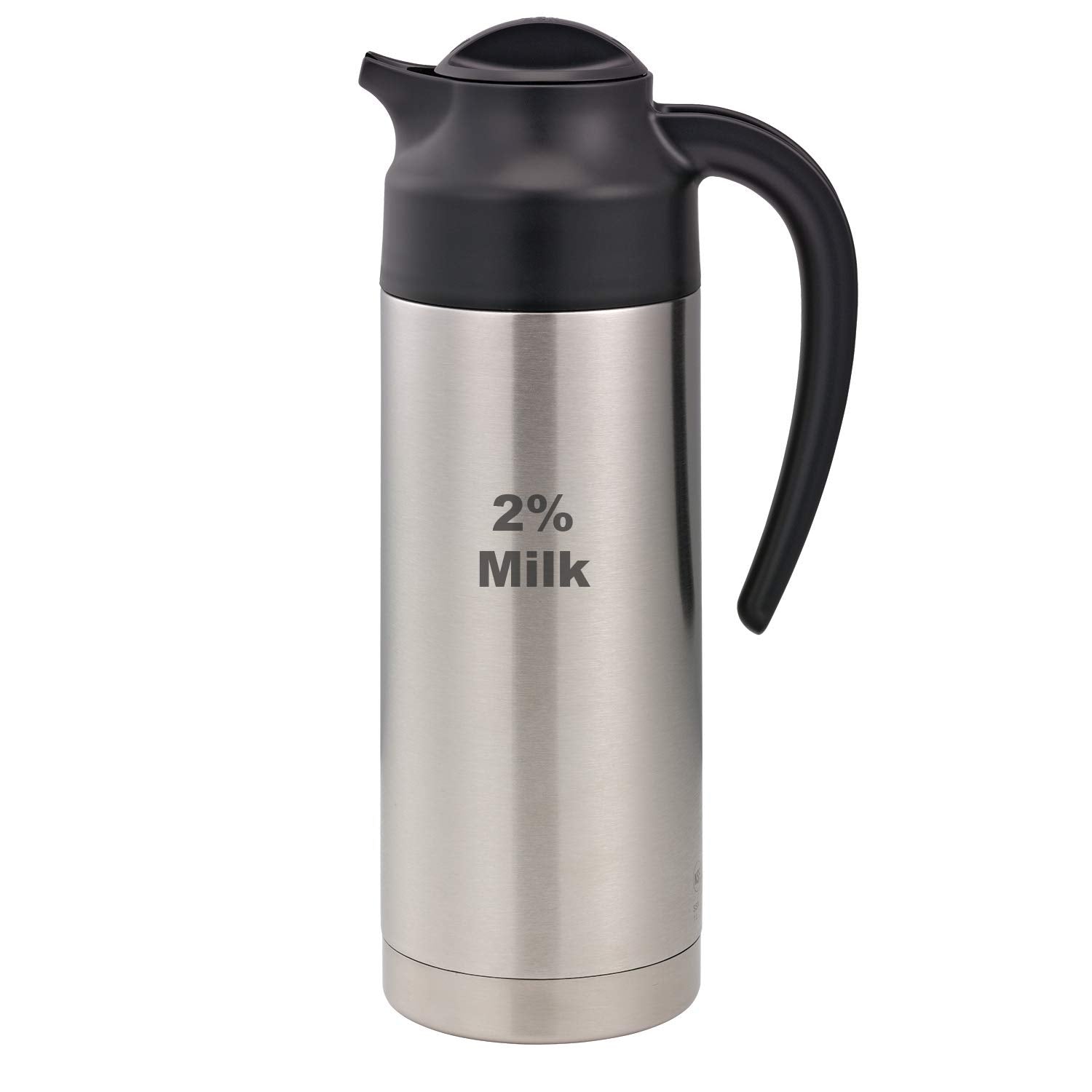 Service Ideas S2Sn1002% Et Steelvac Carafe, Nsf, 2% Milk' Etched, 1 L