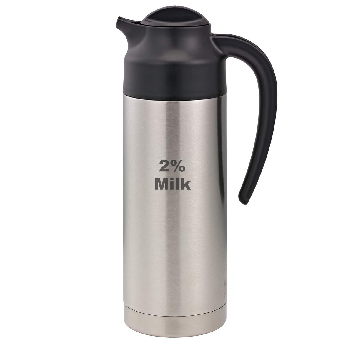 Service Ideas S2Sn1002% Et Steelvac Carafe, Nsf, 2% Milk' Etched, 1 L