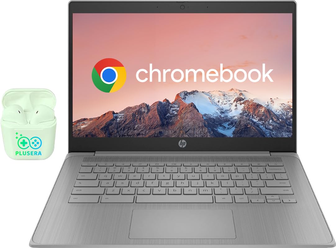 HP Chromebook 14 Business & Student Laptop Computer, 4GB RAM,576GB Storage (64GB eMMC + 512GB Docking Station), 4-Cores Intel Ce