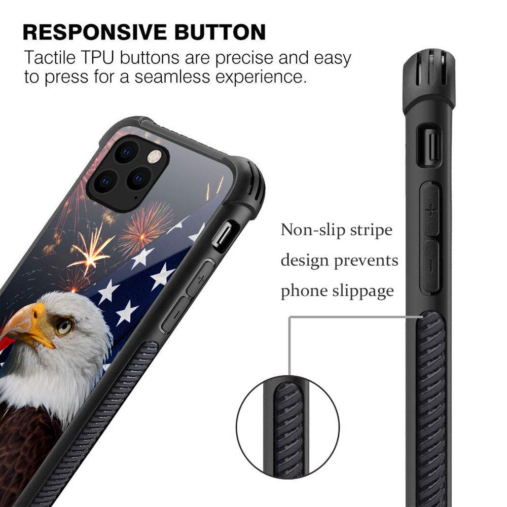 ZHEGAILIAN iPhone 13 Case Anti-Scratch Organic Glass Sunflower Flag Pattern TPU 6.1 inch